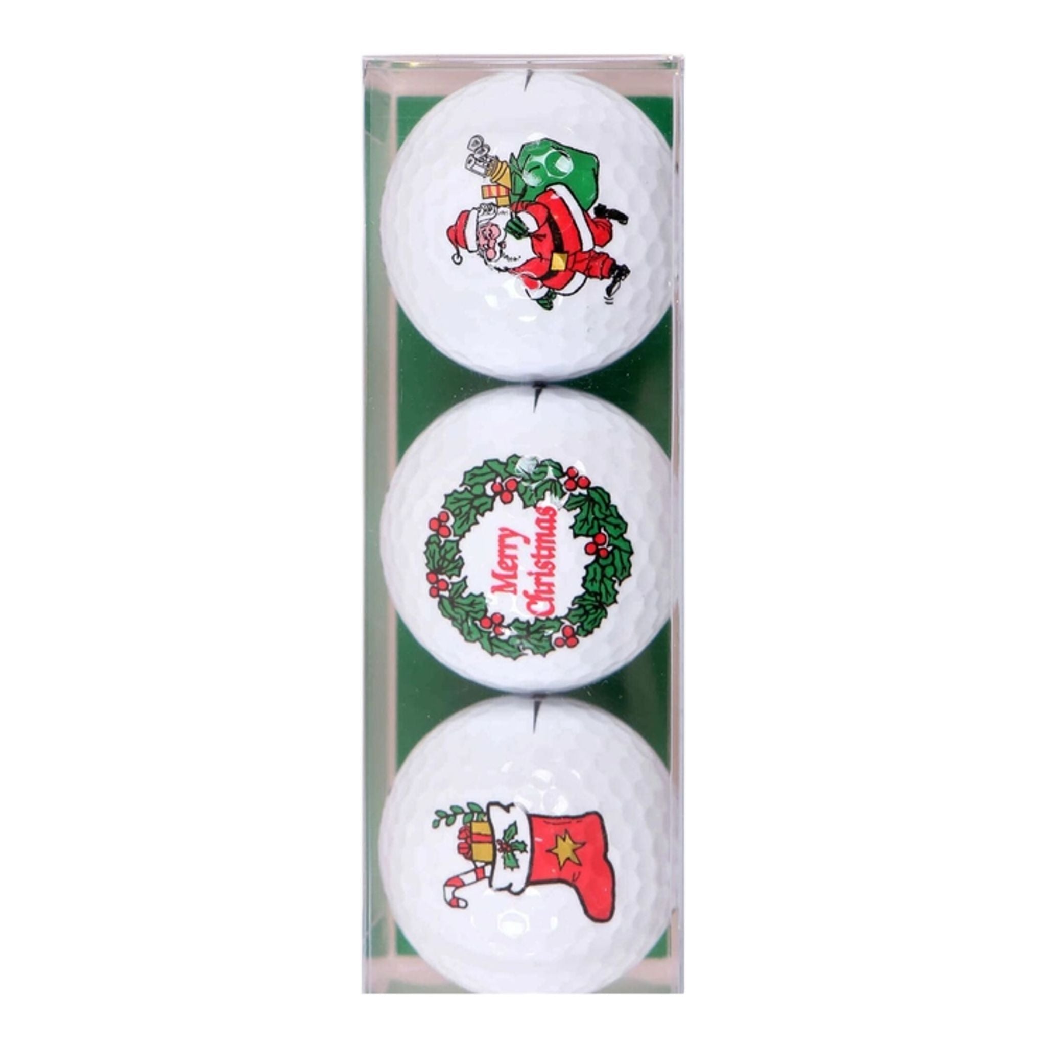 Sportiques Golfgeschenke 3 Golfbälle Weihnachten