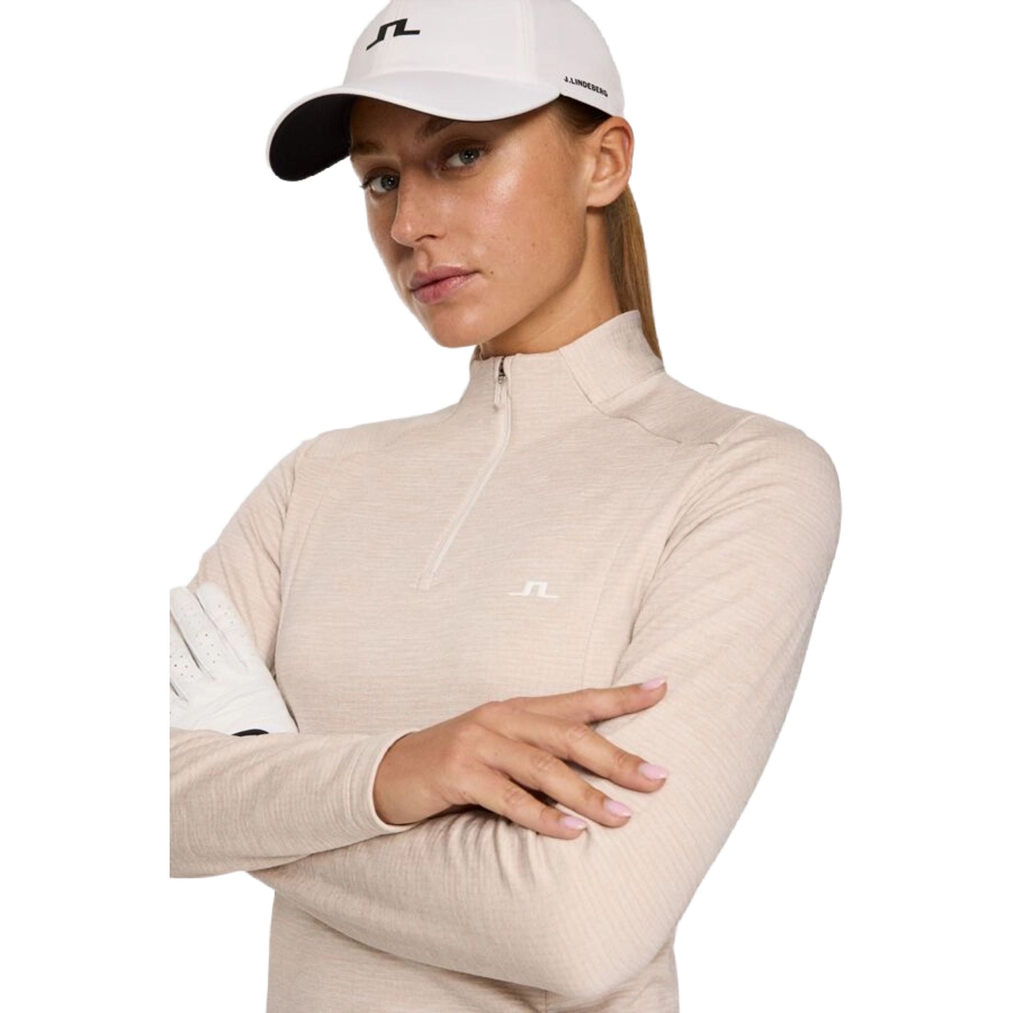 J. Lindeberg Steffi Quarter Zip Midlayer Damen