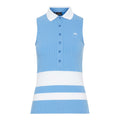 J. Lindeberg W Nora-Rib Jersey Polo Lake Blue Damen