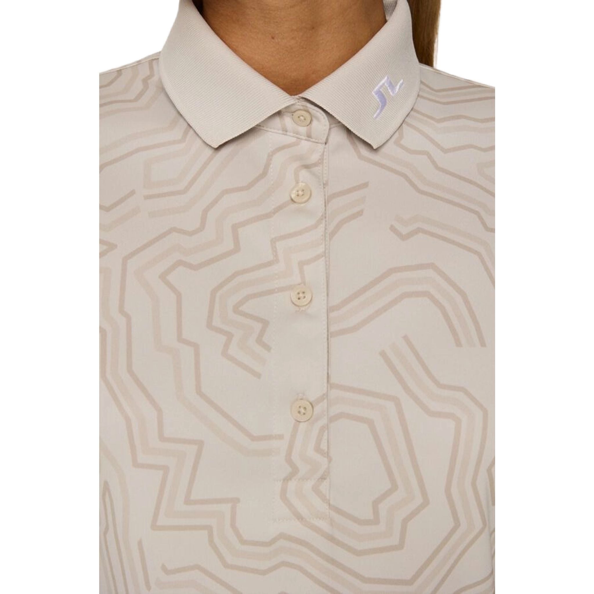 J. Lindeberg Tour Tech Print Polo Damen