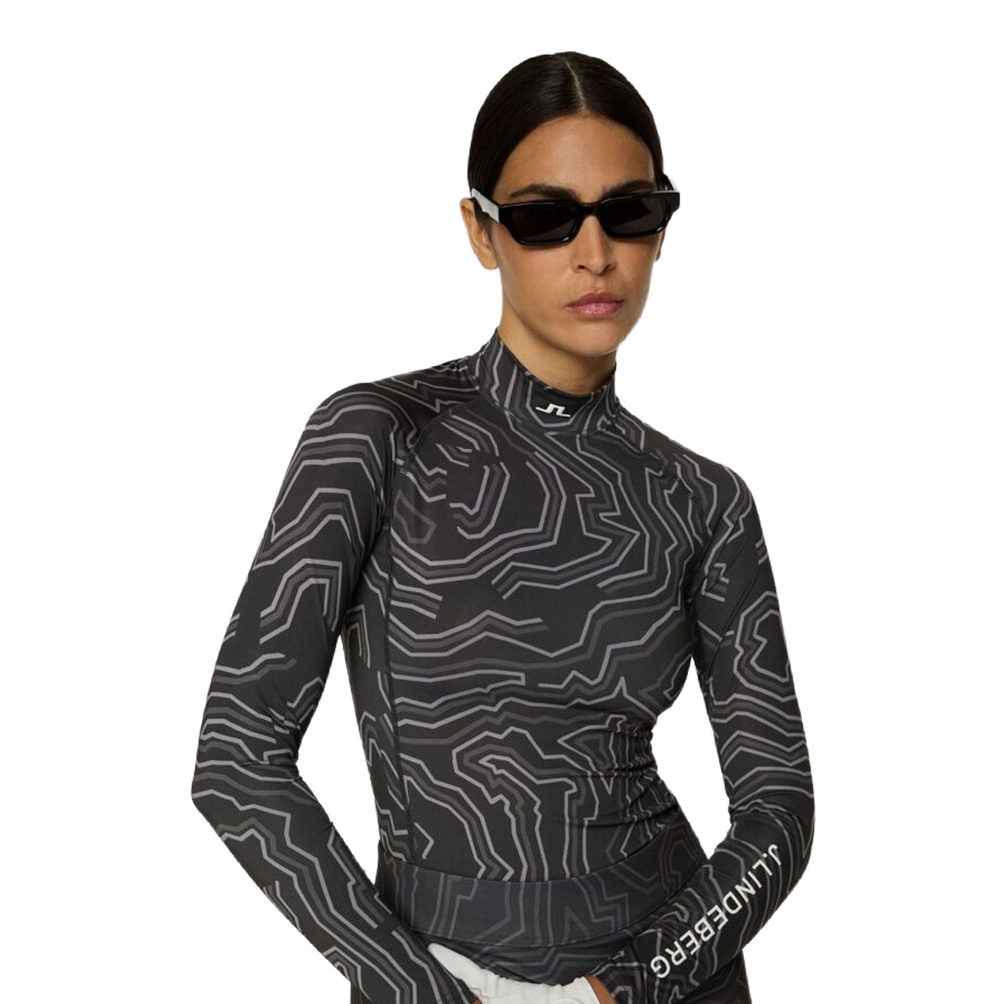 J. Lindeberg Ella Print Compression Top Damen