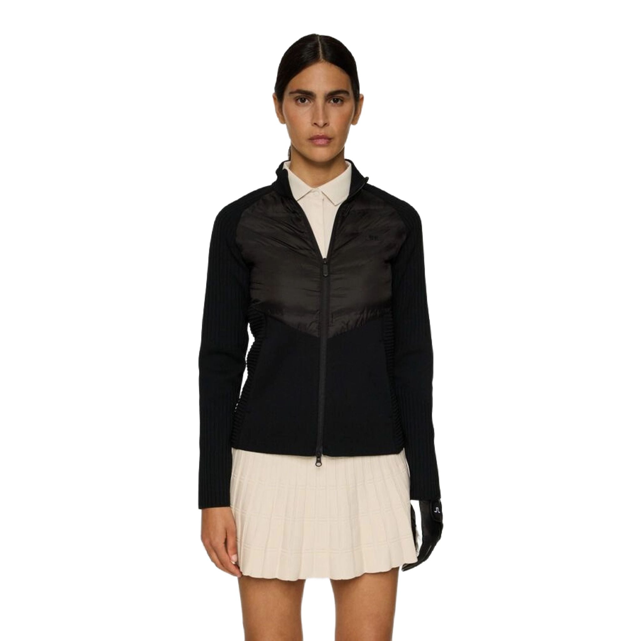 J. Lindeberg Wendy Tech Knit Zip Sweater Damen