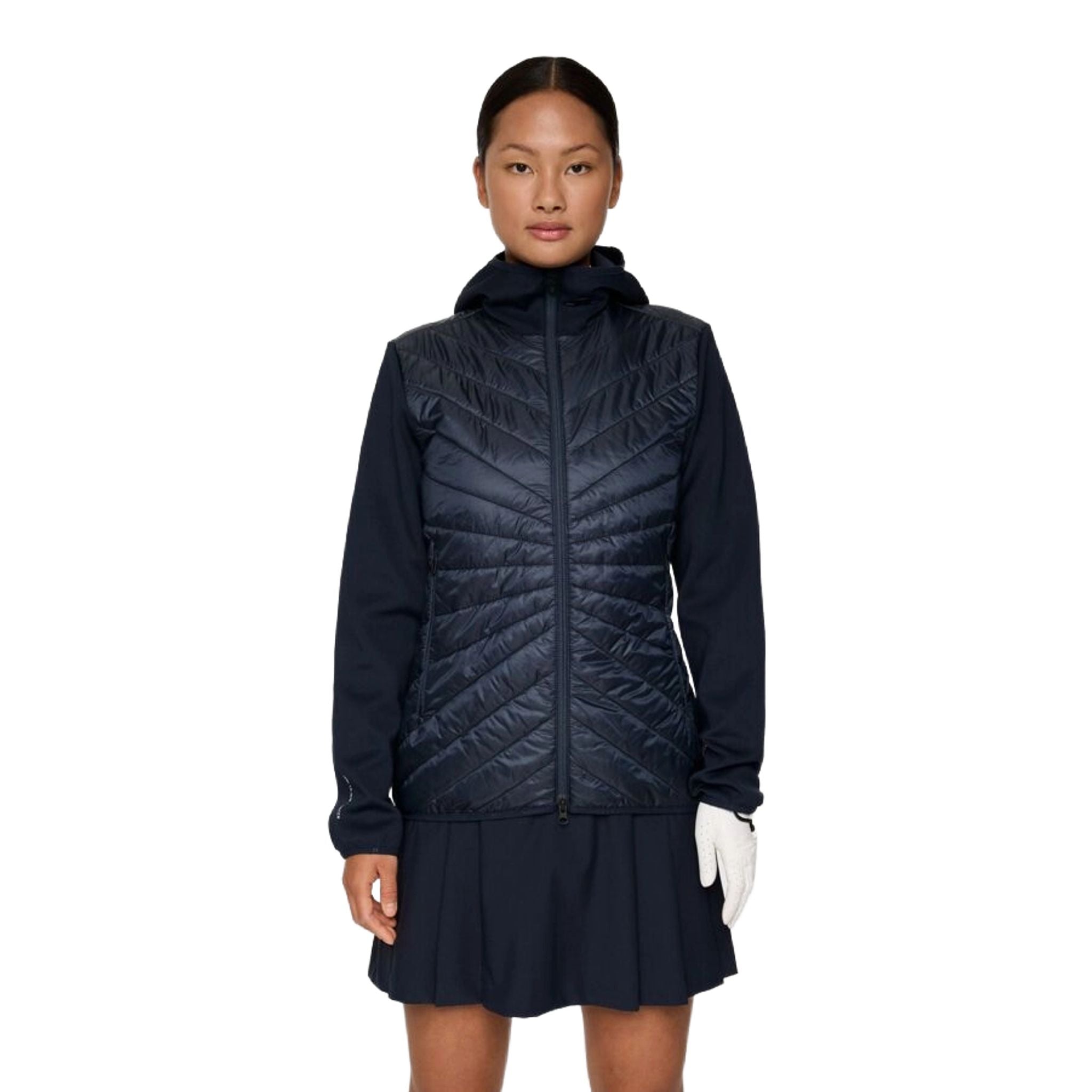 J. Lindeberg Madde Quilt Hybrid Kapuzenjacke Damen