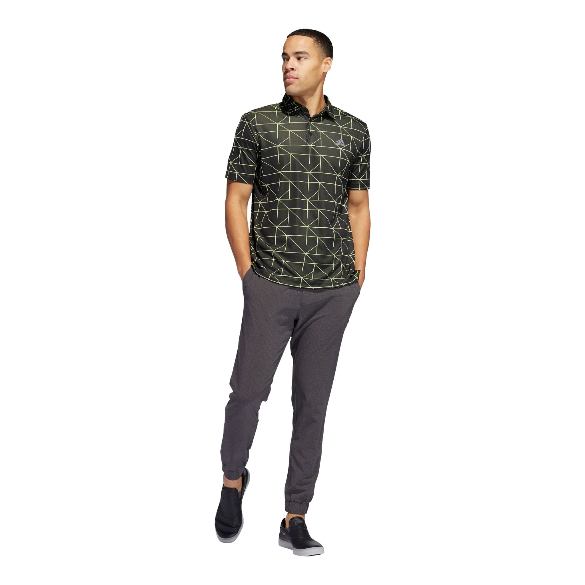 Adidas Jaquard Lines Polo Herren