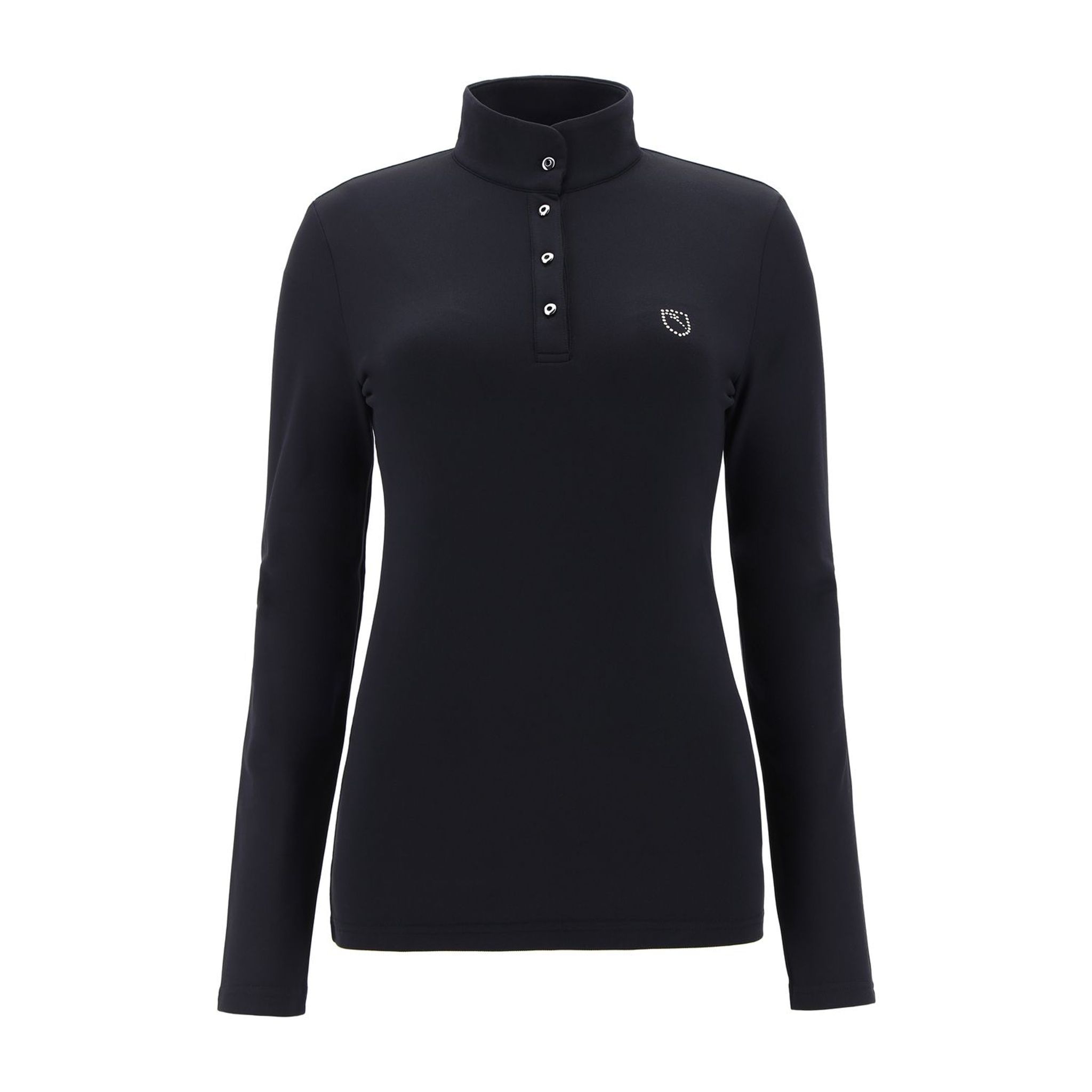 Chervo W Adelita LS Polo Schwarz Damen