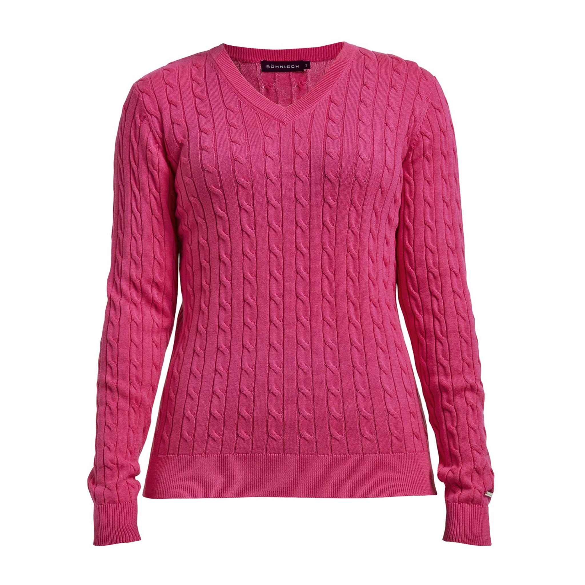 Röhnisch Pullover Cable Fuchsia Damen