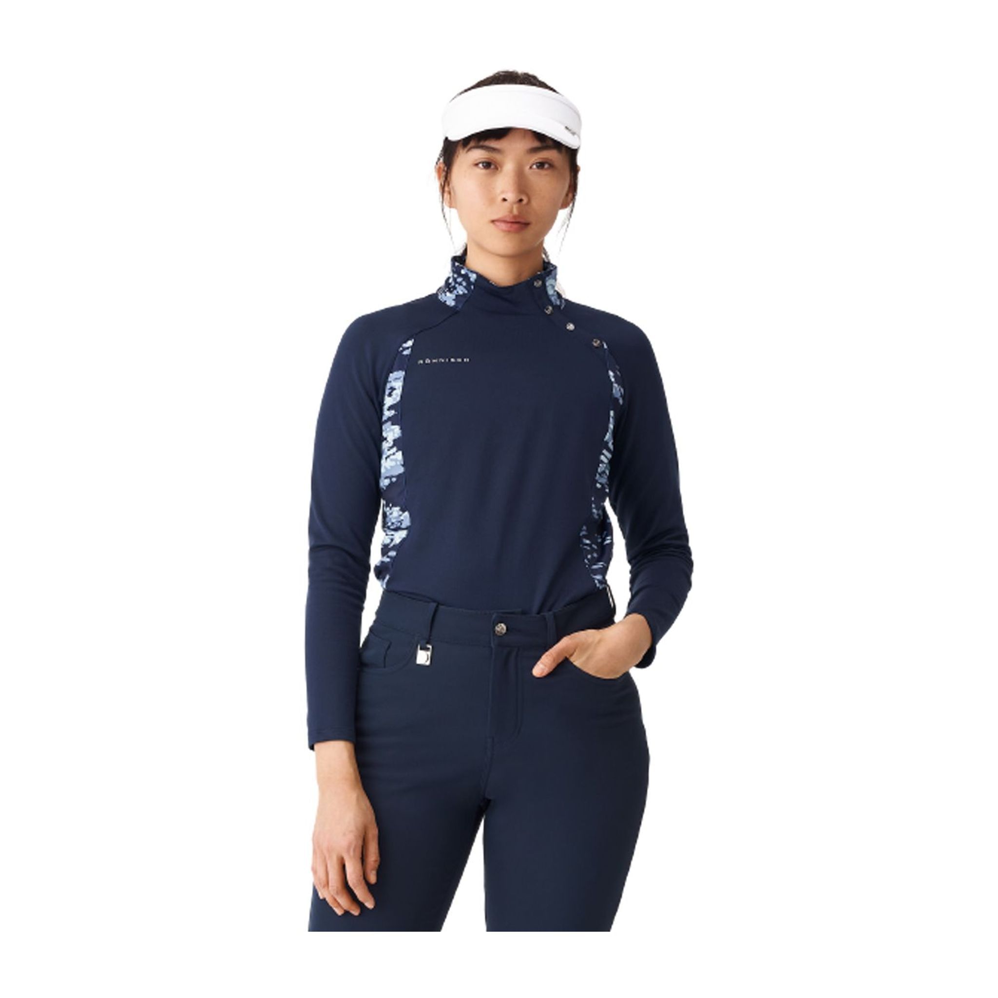 Röhnisch W Layer Megan Langarm Navyblau/Camo Damen