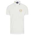 J. Lindeberg Men's Polo Weiß mit Logo "THE LOGE" Herren