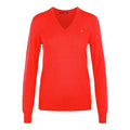 J. Lindeberg W Amaya-True Merino Sweater Tomato Red Damen