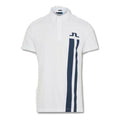 J. Lindeberg M Zeke Reg Fit-Lux Piquet Polo White Herren