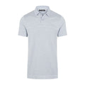 J. Lindeberg M Alfy Seamless SS Polo Stone Grey Melange Herren
