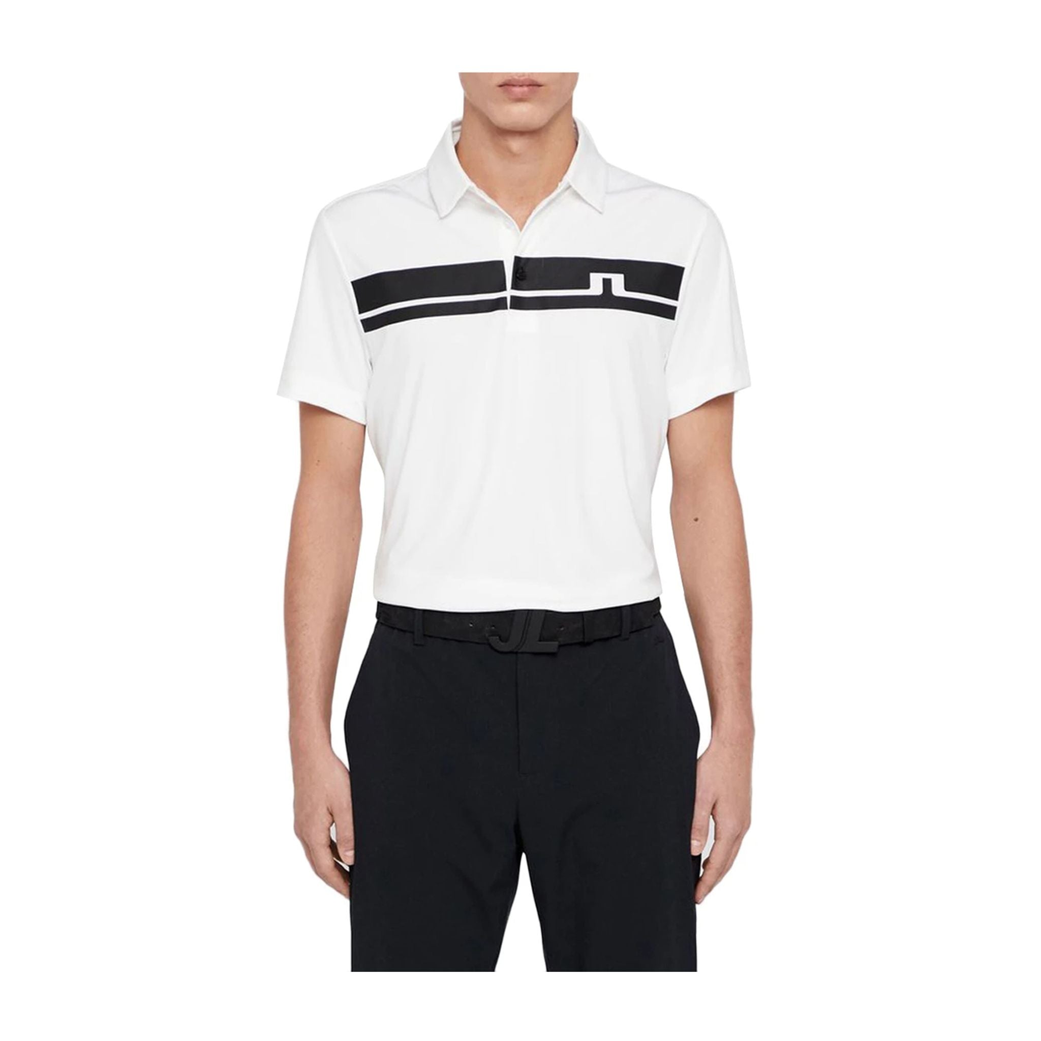 J. Lindeberg M Clark Reg Fit-TX Jersey Polo White Herren