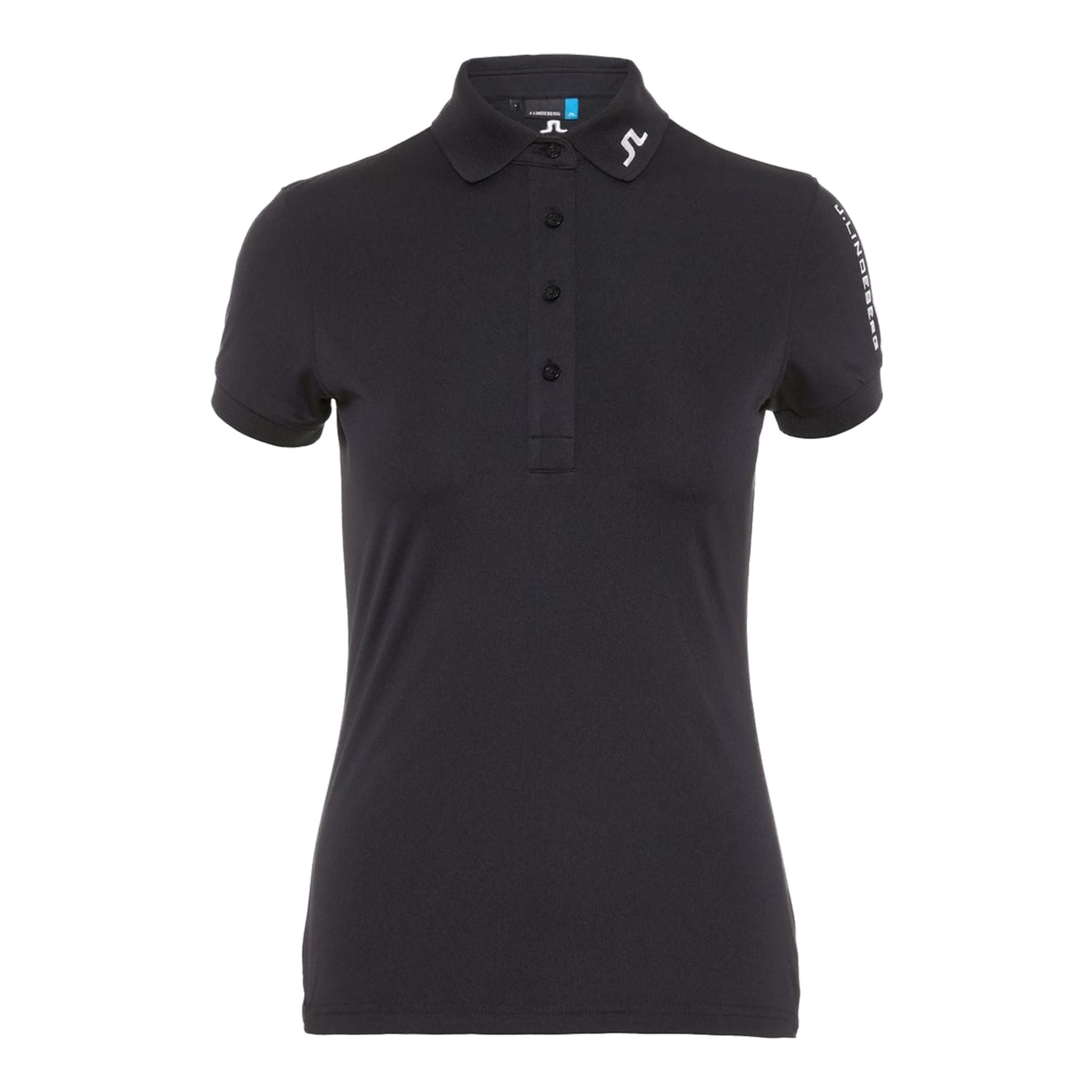 J. Lindeberg W Tour Tech slim TX Jersey Polo Black Damen