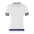 Kjus W Tana SS Polo White/Atlanta Blue Damen
