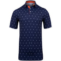 Kjus M Golfer Polo SS Atlanta Blau/Weiß Herren