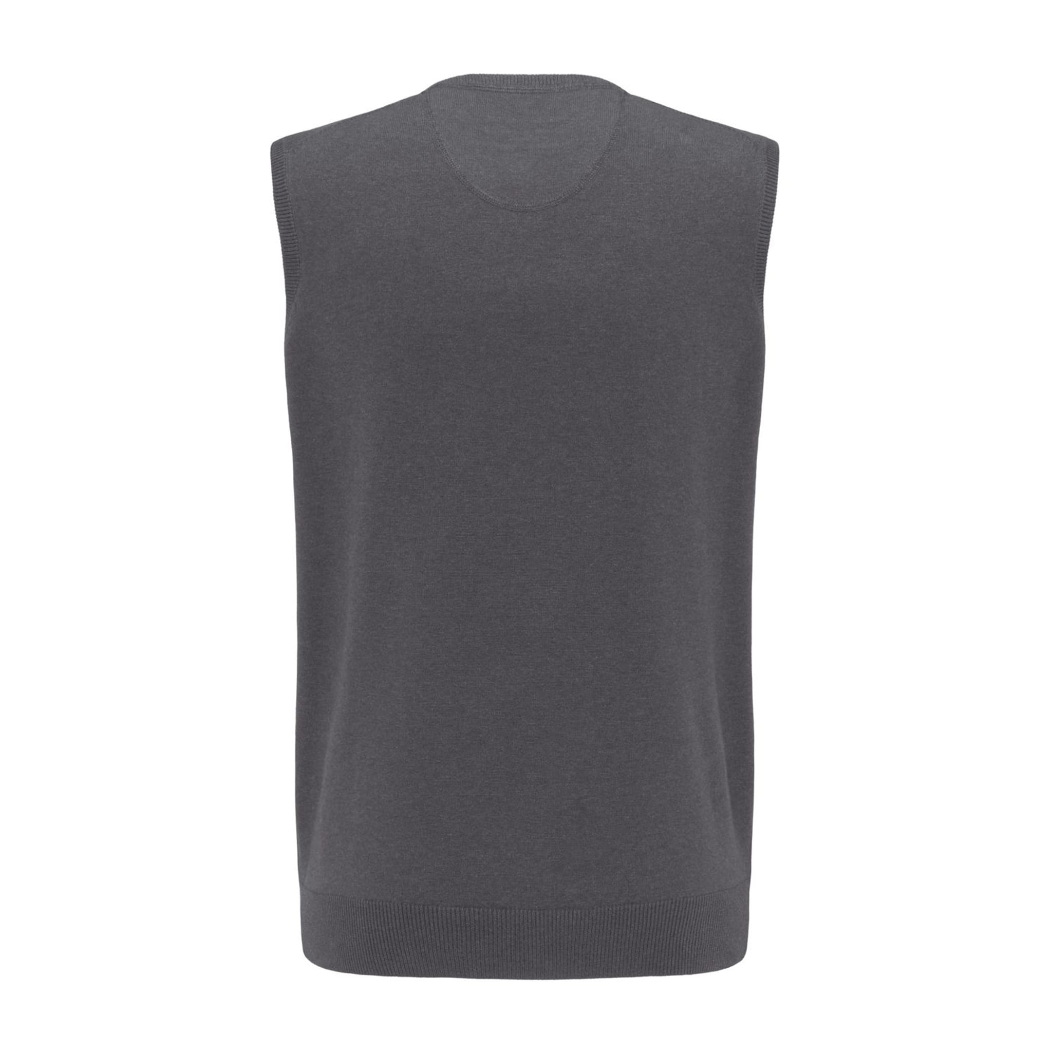 Fynch Hatton M Slipover SL Sweater Ashgrey Herren