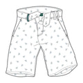 Chervo M Giovedi Bermuda Weiß (Kleines Muster) 48 Herren