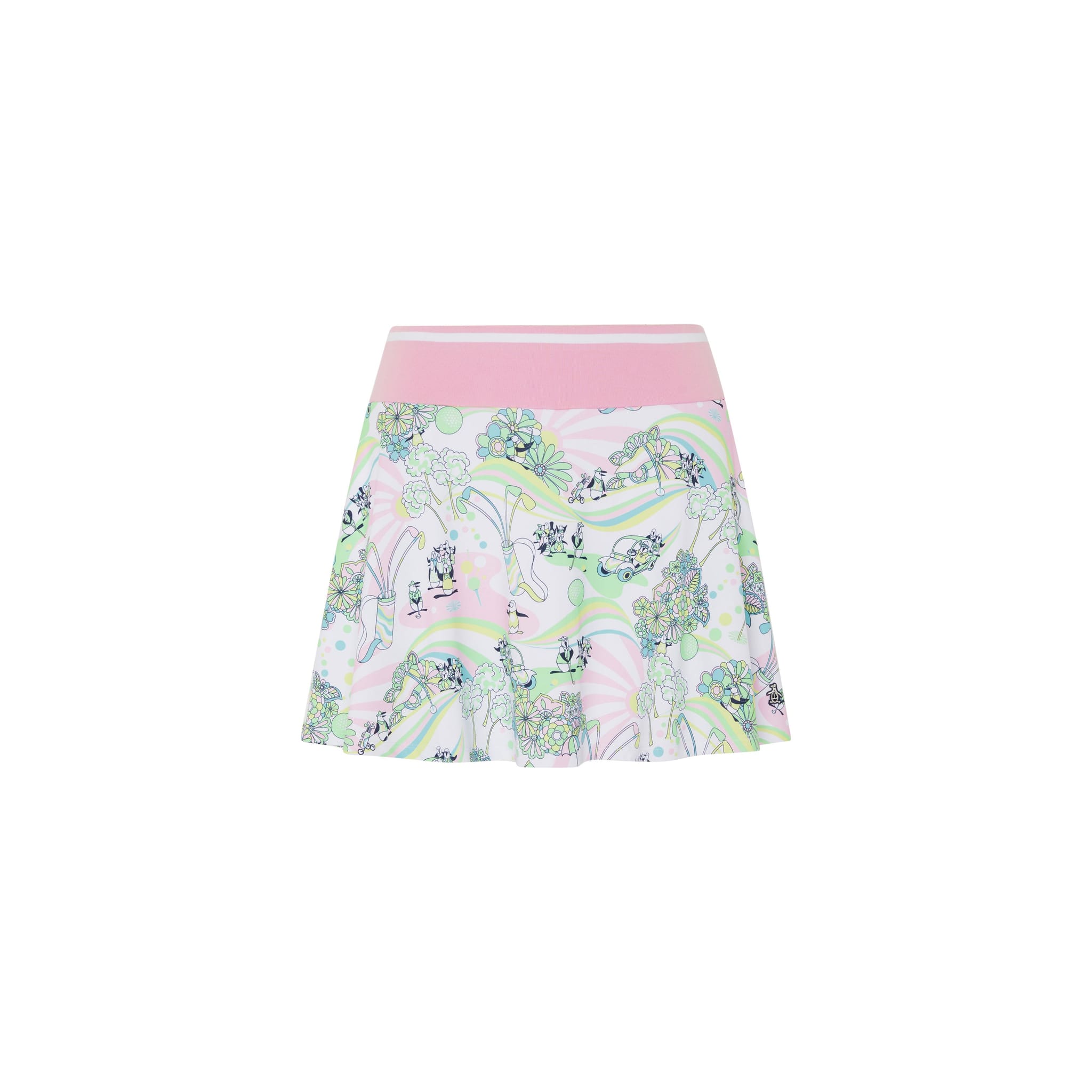 Original Penguin Groovy Pete Printed Flounce Skort Damen