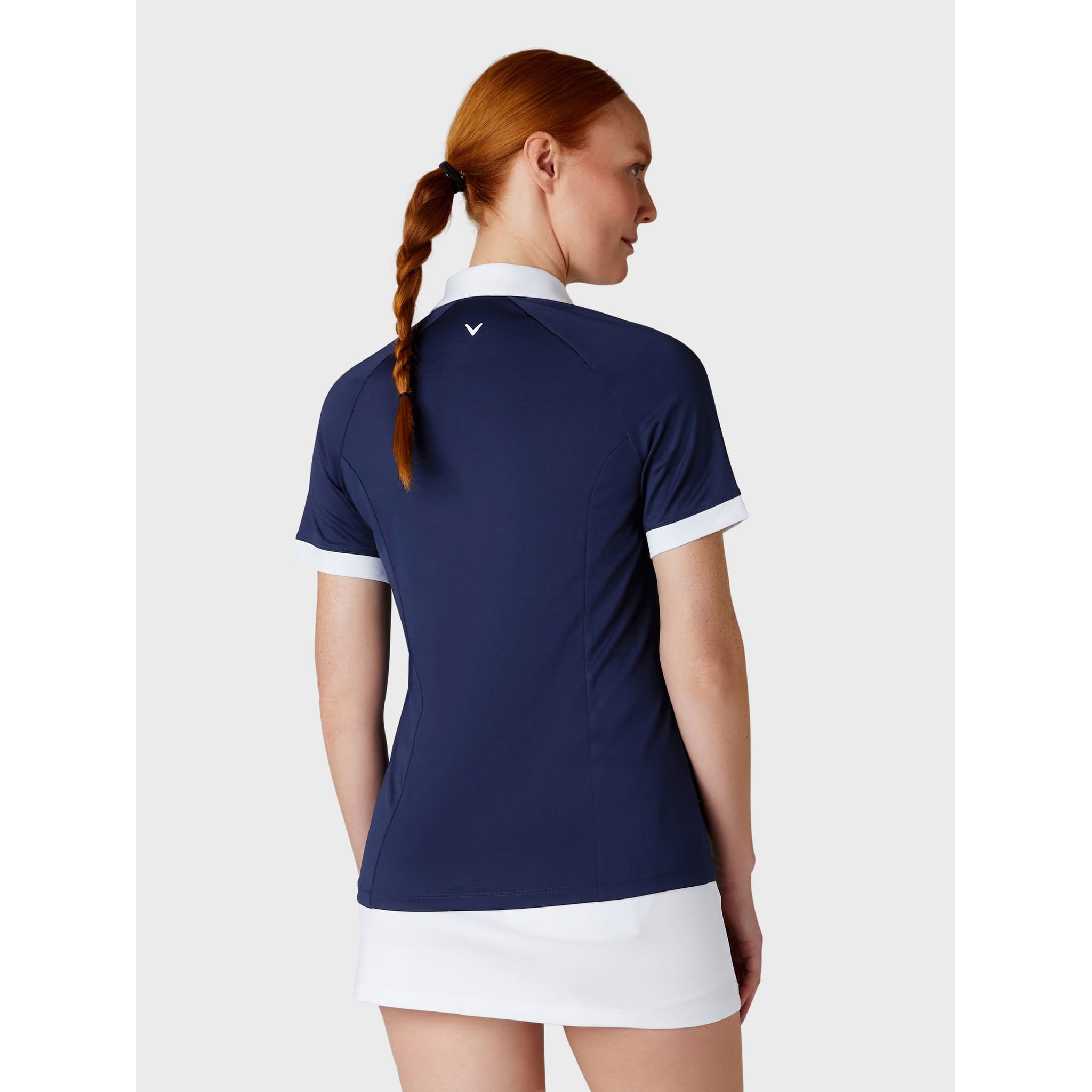 Callaway Short Sleeve V-Placket ColorBL Shirt Damen