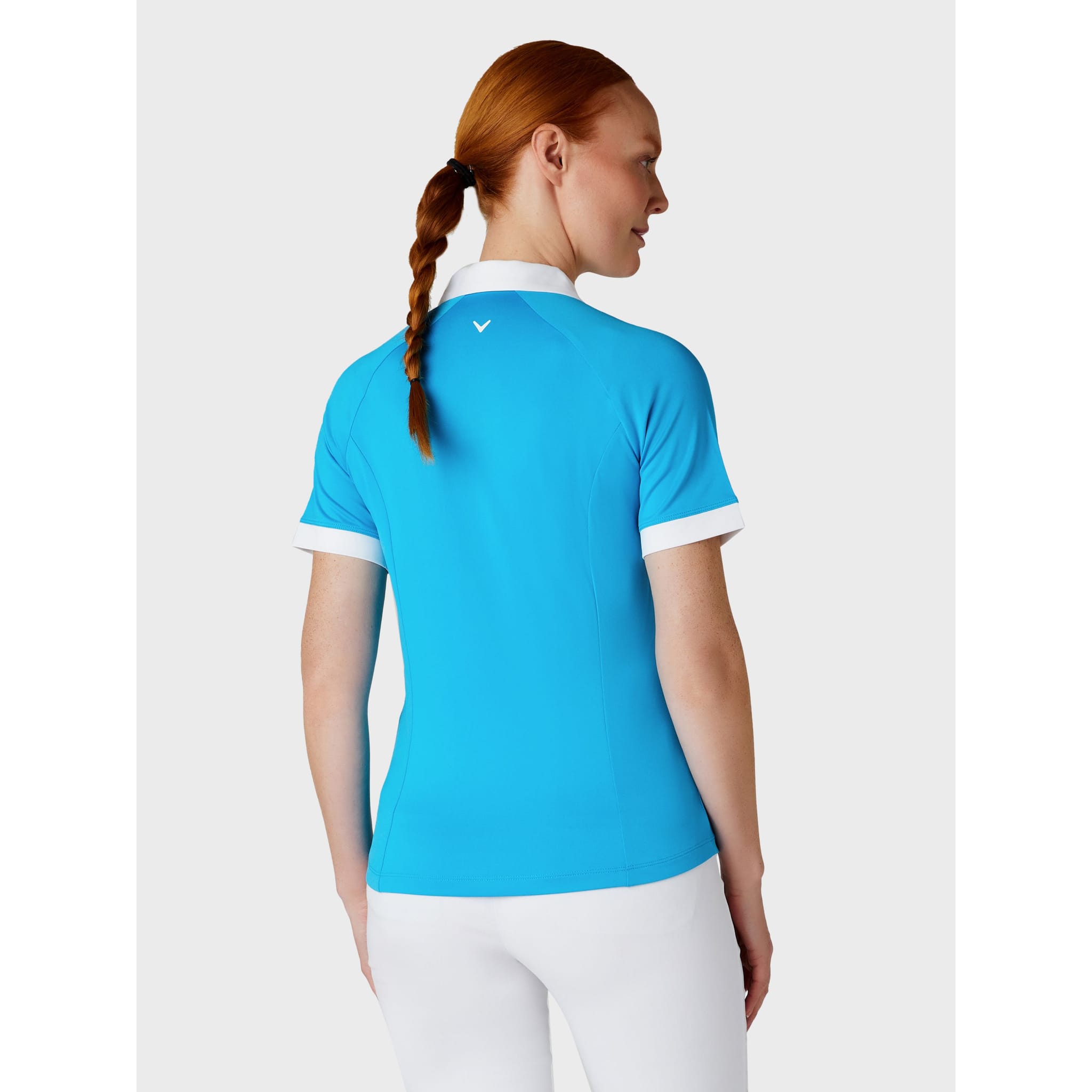 Callaway Short Sleeve V-Placket ColorBL Shirt Damen