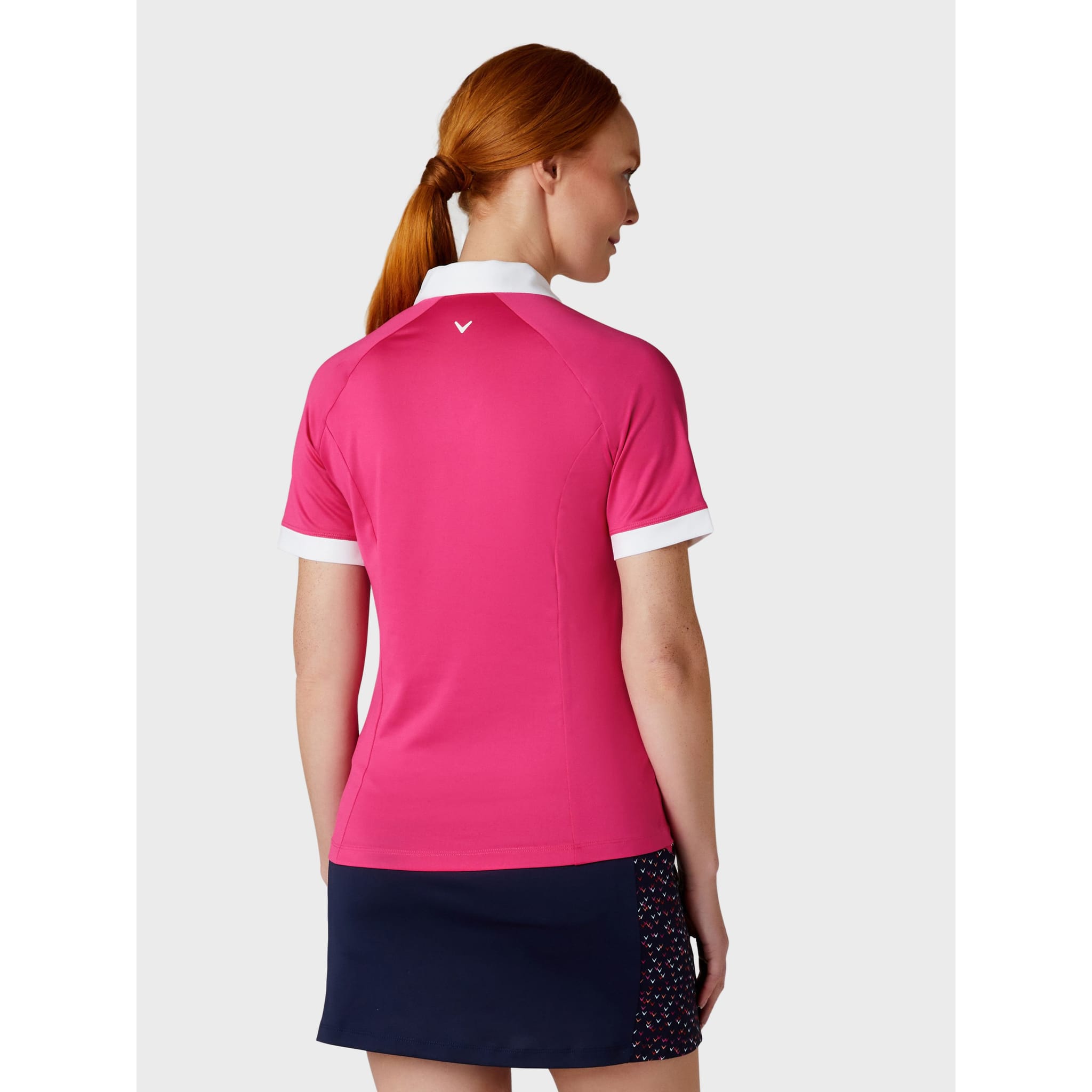 Callaway Short Sleeve V-Placket ColorBL Shirt Damen