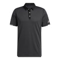 Adidas M Polo Heat Ready Microstripe Carbon Schwarz Herren