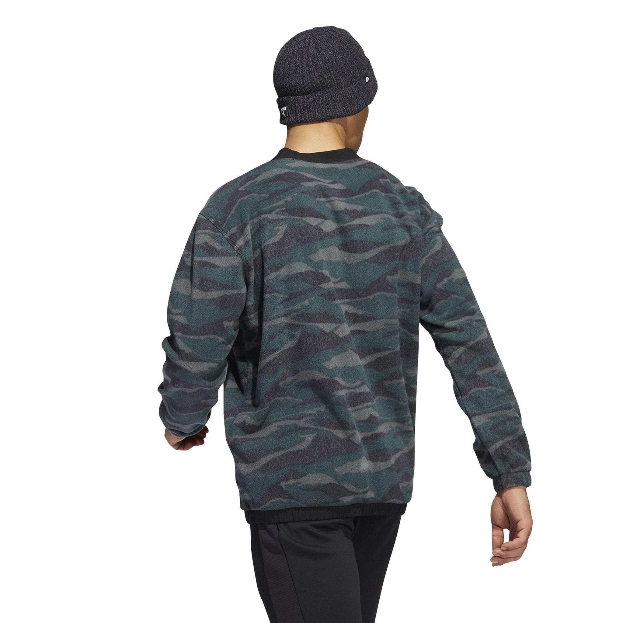 Adidas Txt Print Crew Pullover Schwarz/Grey Six/Shadow Gr Herren