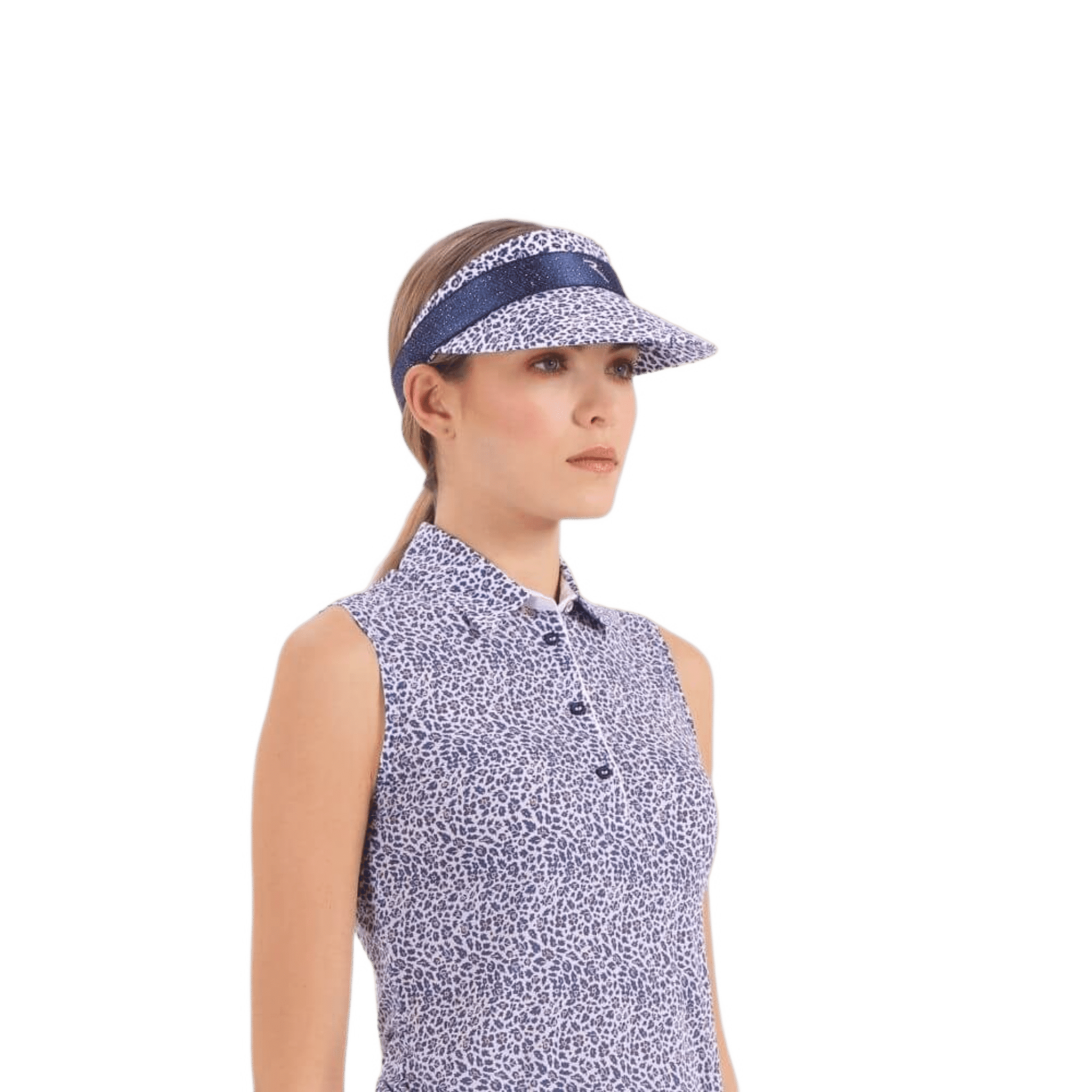 Chervo W Verta Visor Blau/Weiß Gemustert One Size Damen