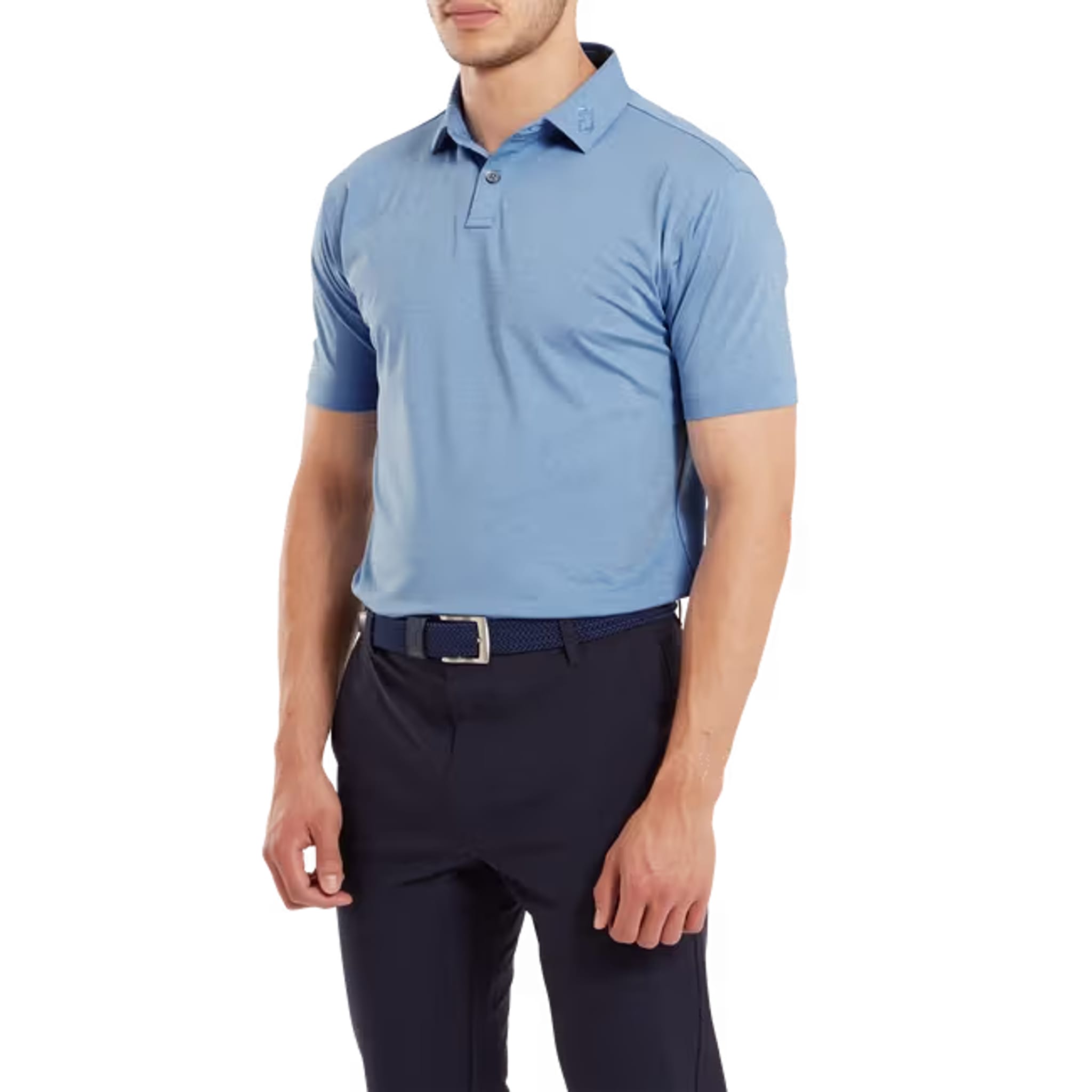 Footjoy Heather Self Collar Lisle Polo Herren