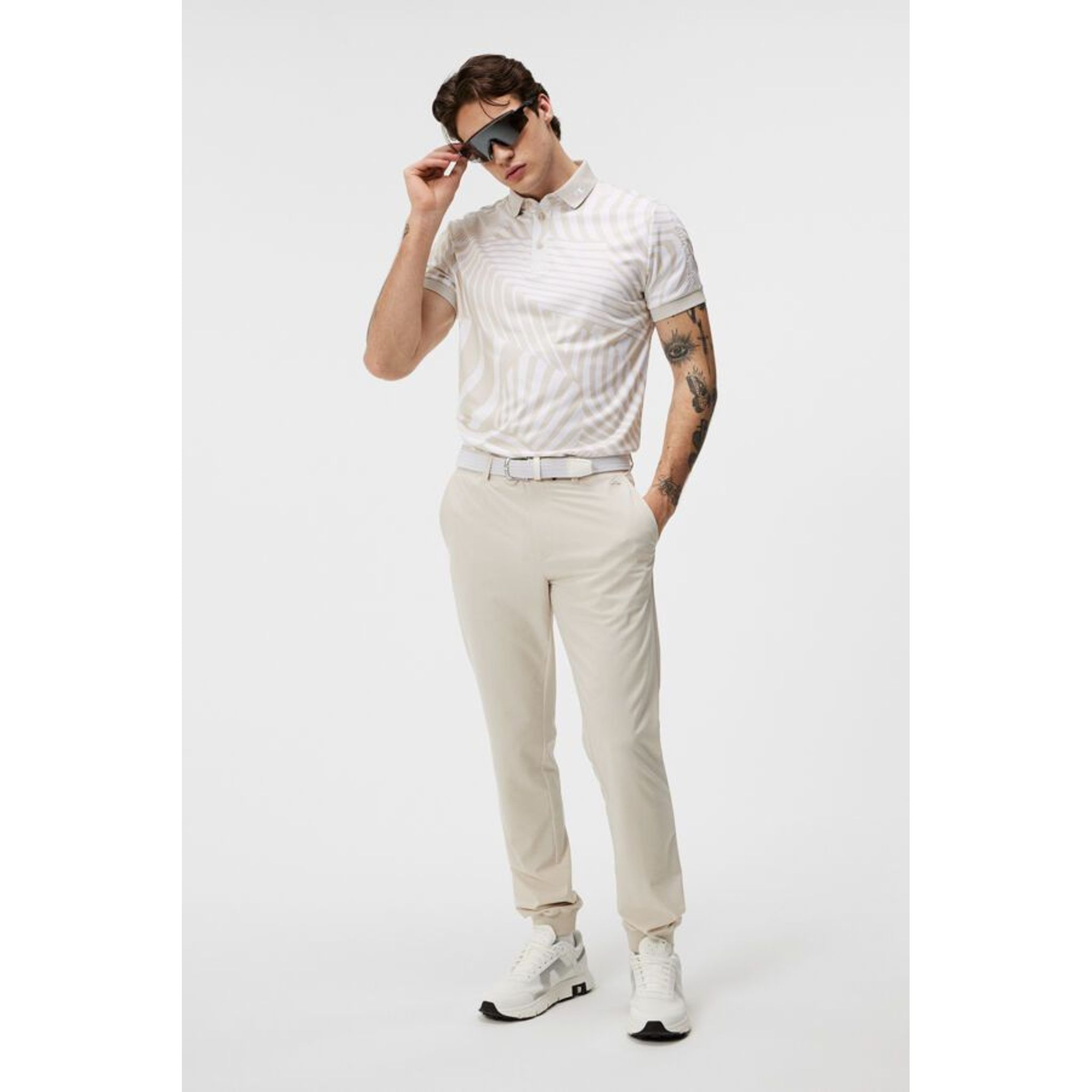 J. Lindeberg Tour Tech Reg Fit Print Polo Herren