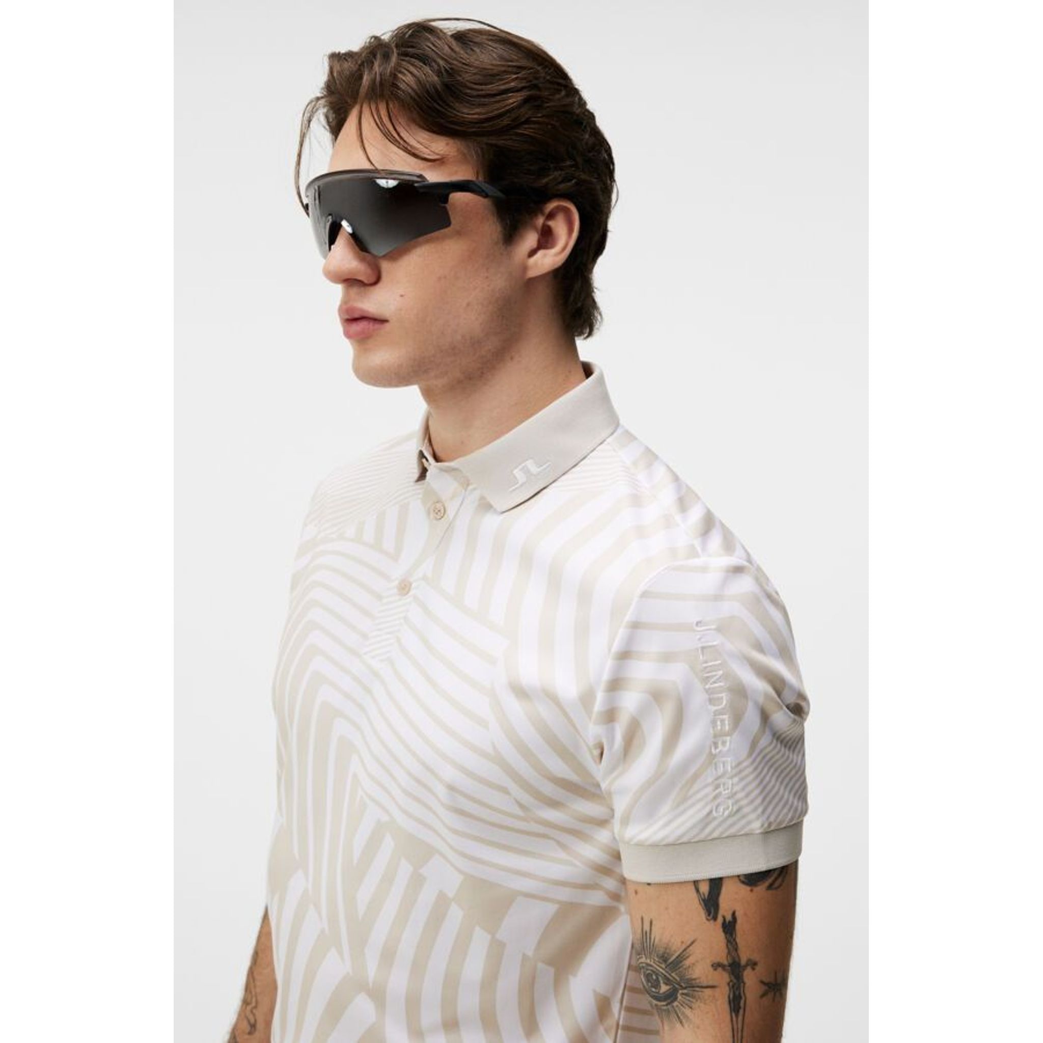 J. Lindeberg Tour Tech Reg Fit Print Polo Herren