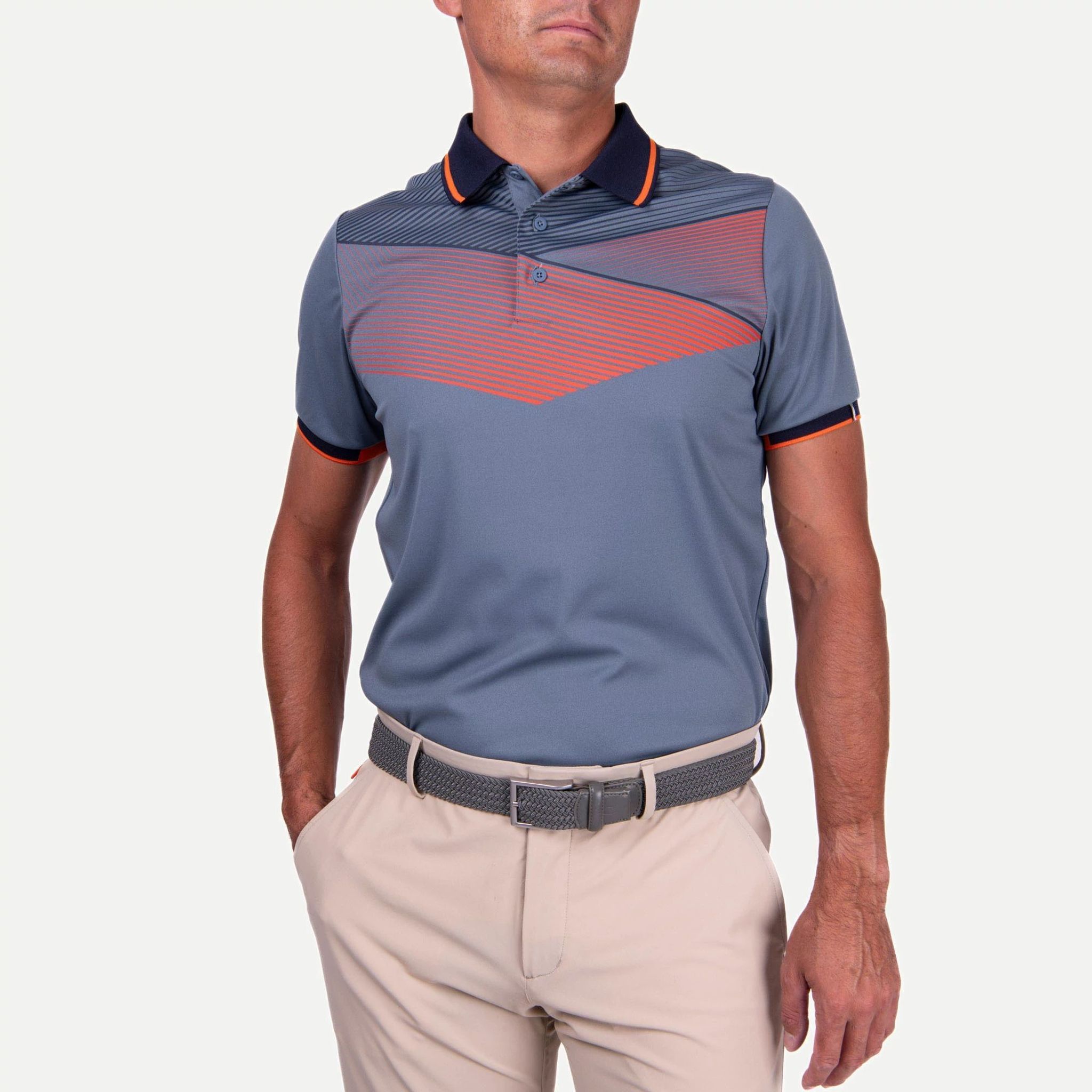 Kjus Spot Printed S/S Golfpolo Herren