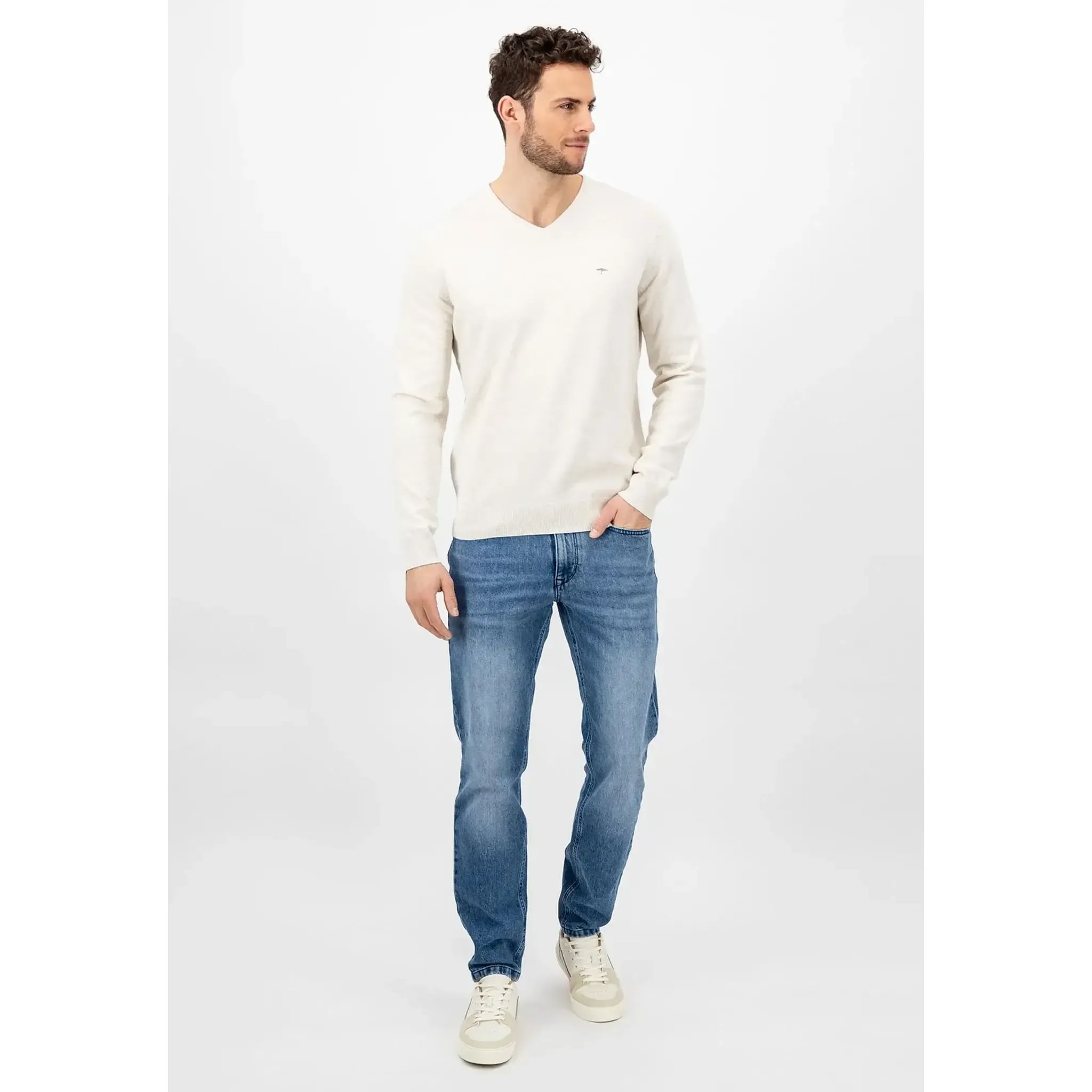 Fynch Hatton V-Neck Pullover Herren