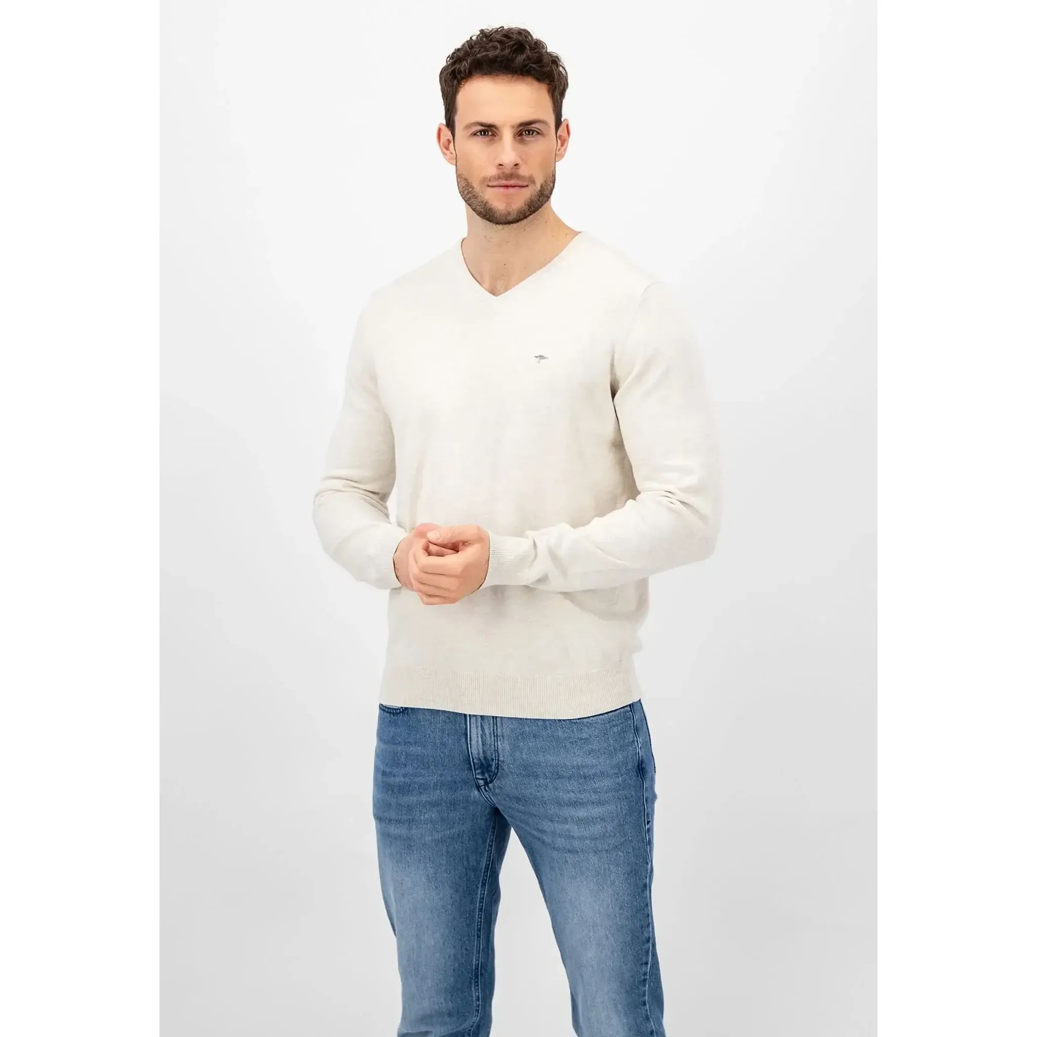 Fynch Hatton V-Neck Pullover Herren