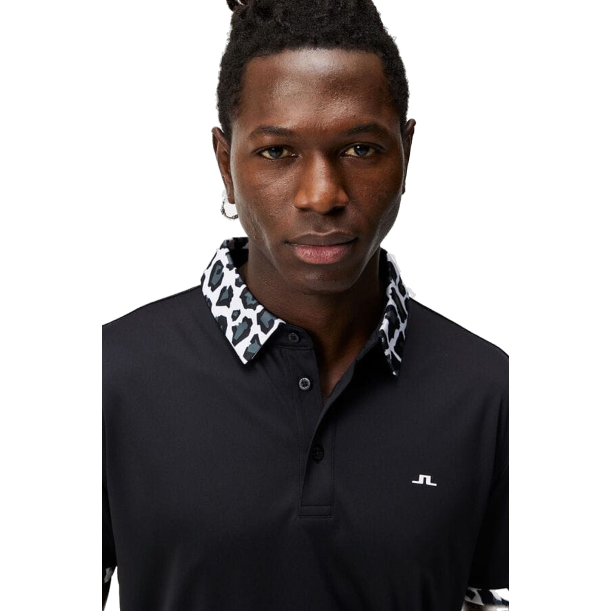 J. Lindeberg M Chapin Regular Polo Schwarz Herren