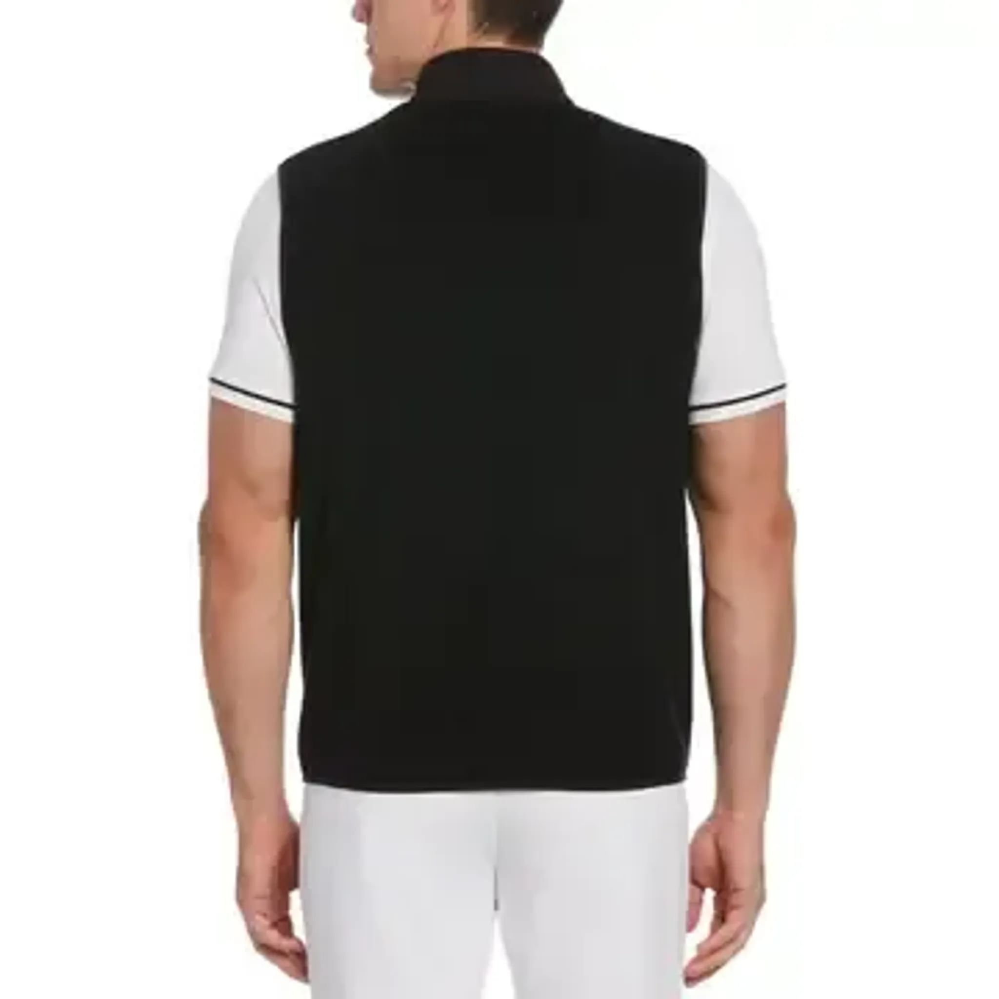 Original Penguin Full Zip Vest Mixed Media Herren Caviar XL Herren