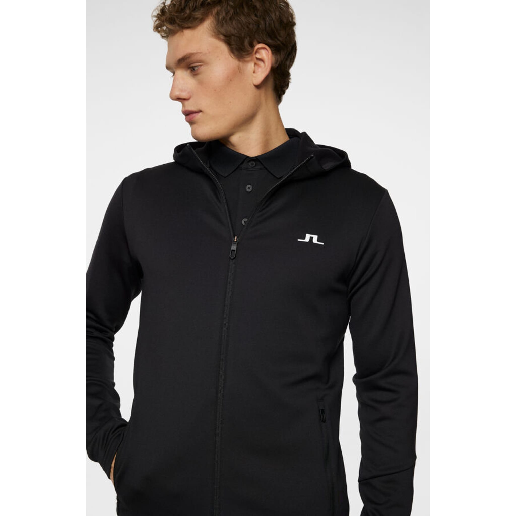 J. Lindeberg Aerial Full Zip Hood Herren