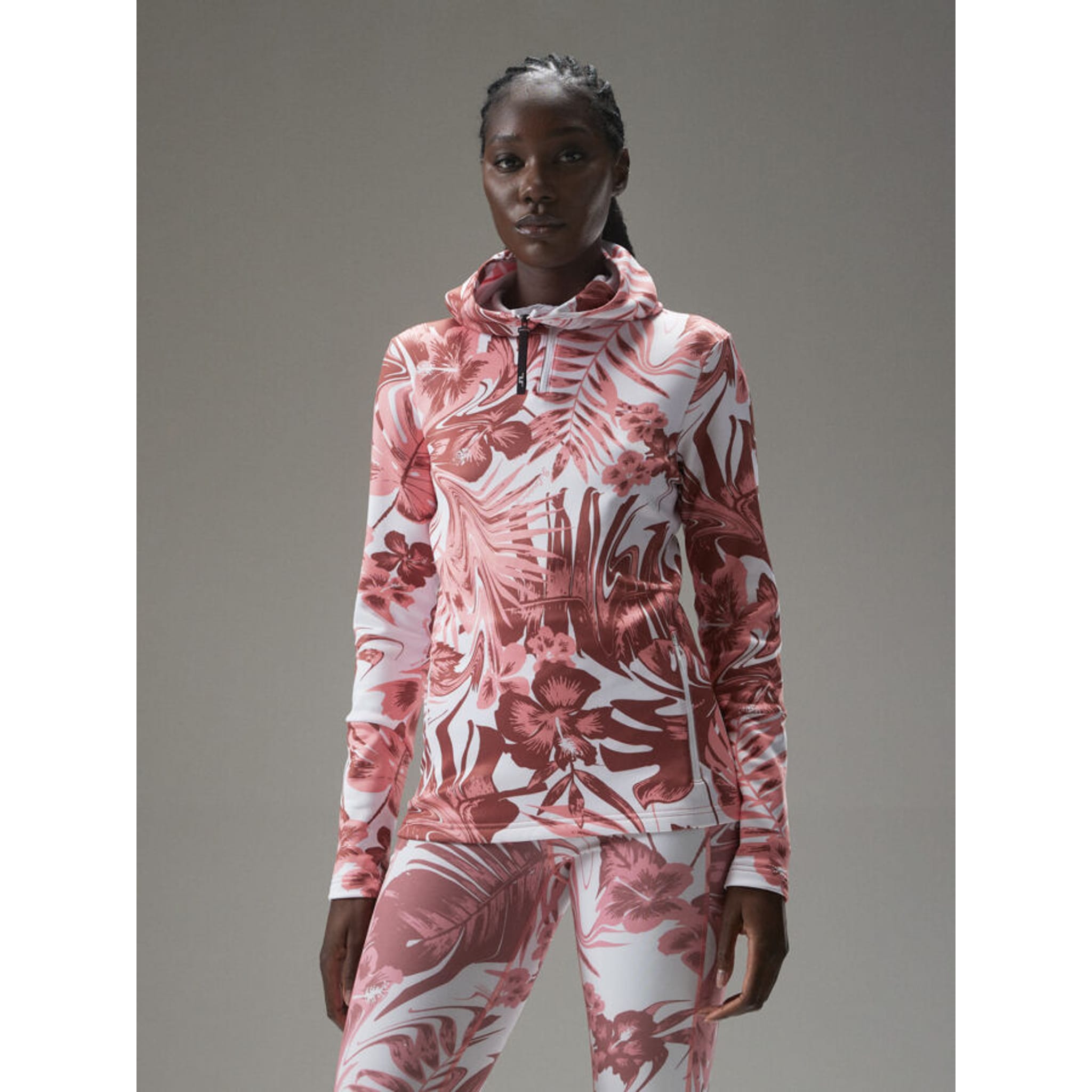J. Lindeberg Aerial Print Quarter Hood Damen