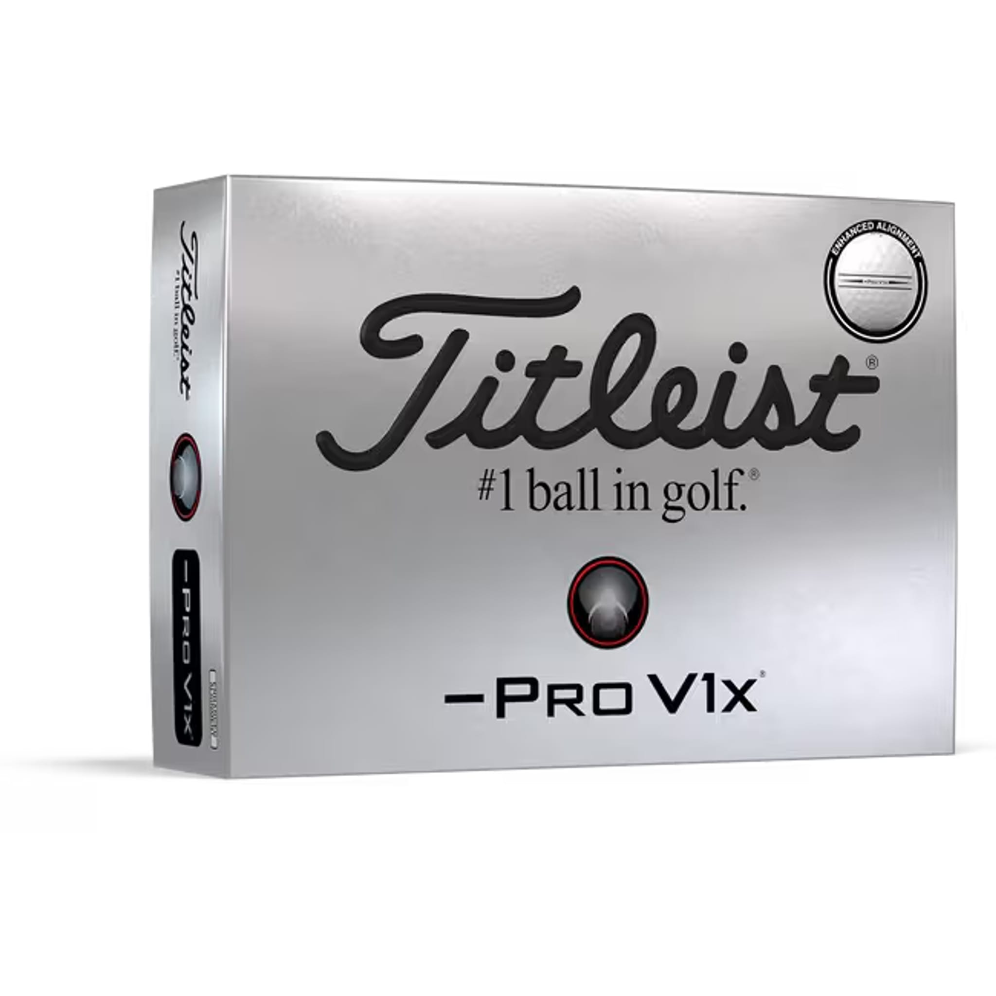 Titleist Pro V1x Left Dash Elogated Aligment Golfbälle