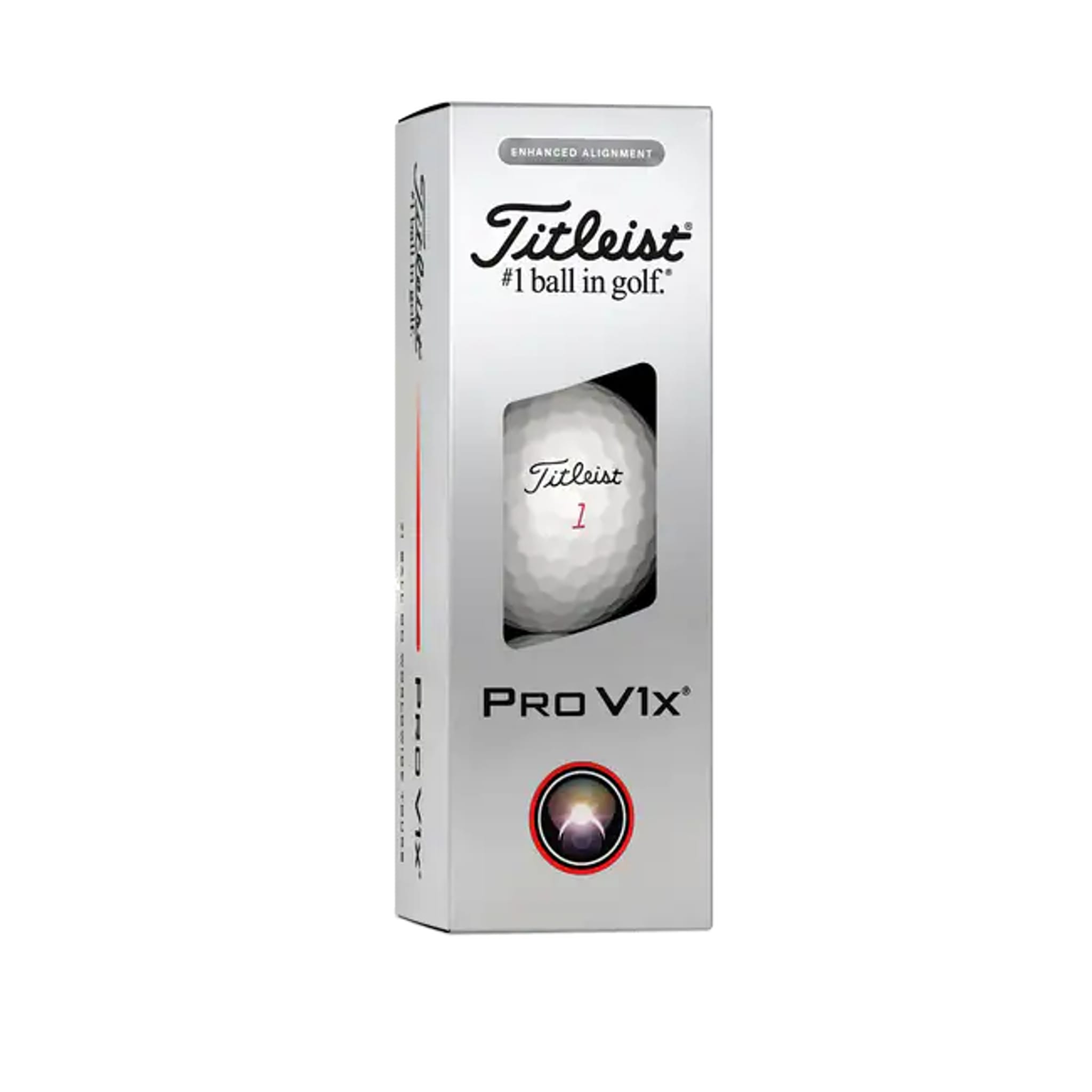 Titleist Pro V1x Elongated Alignment (2025) Golfbälle