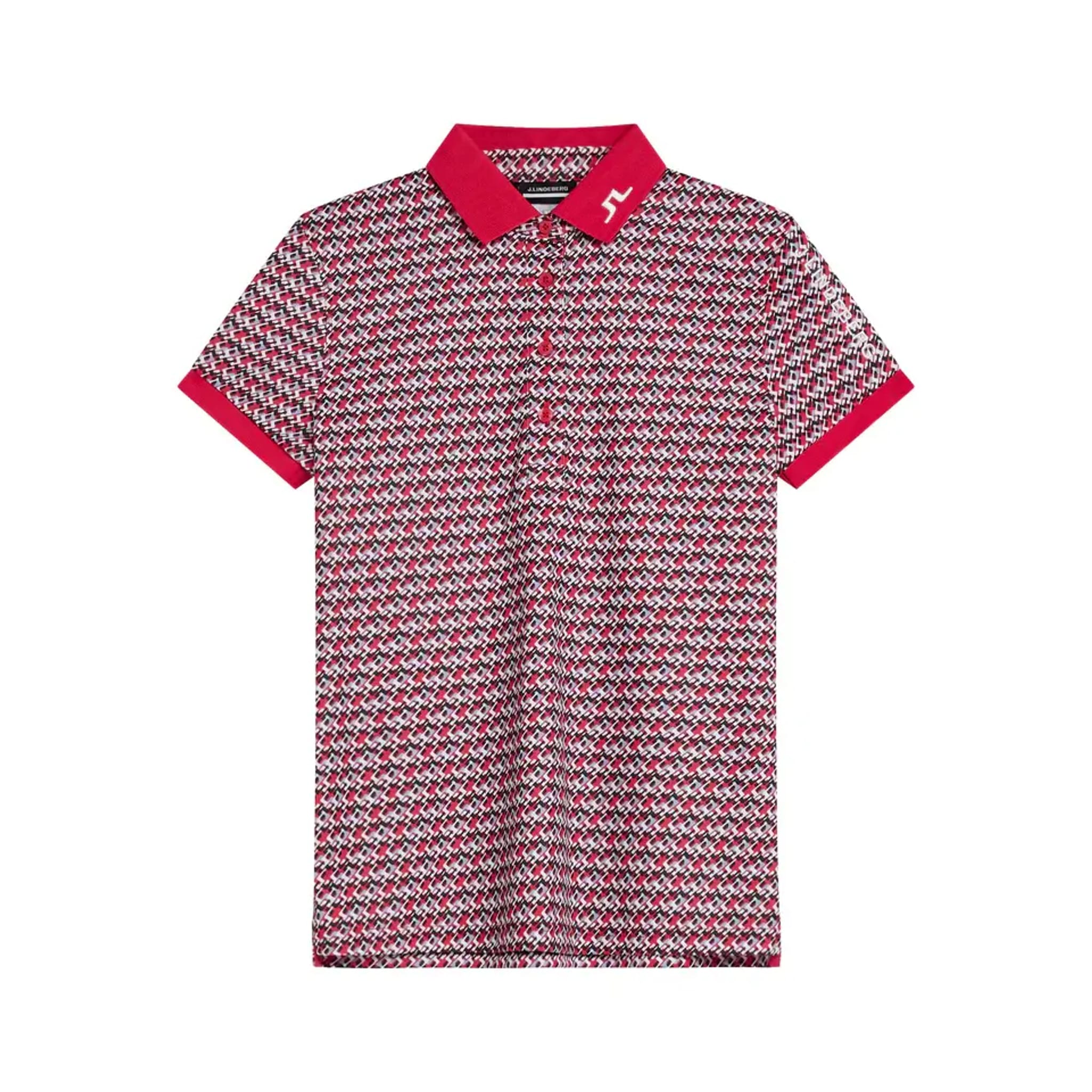 J. Lindeberg Tour Tech Print Polo Damen