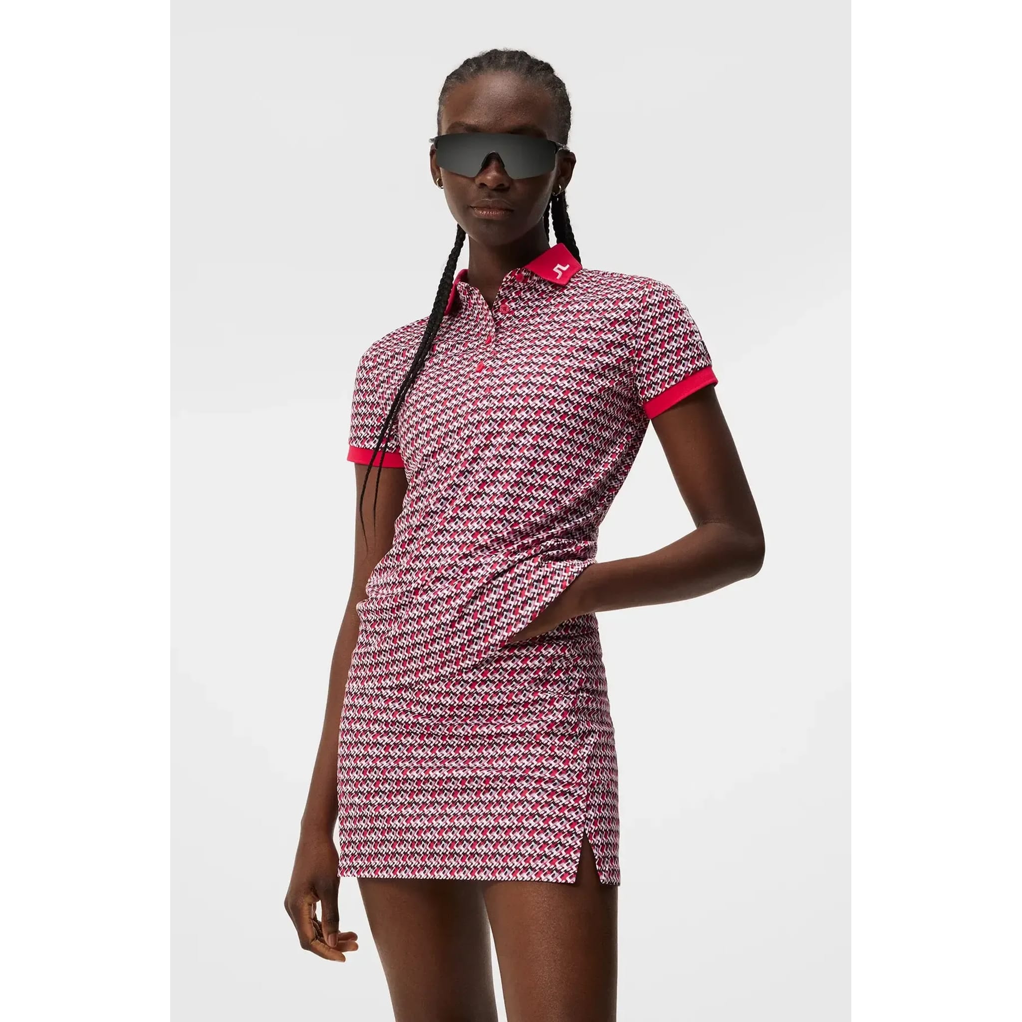 J. Lindeberg Tour Tech Print Polo Damen