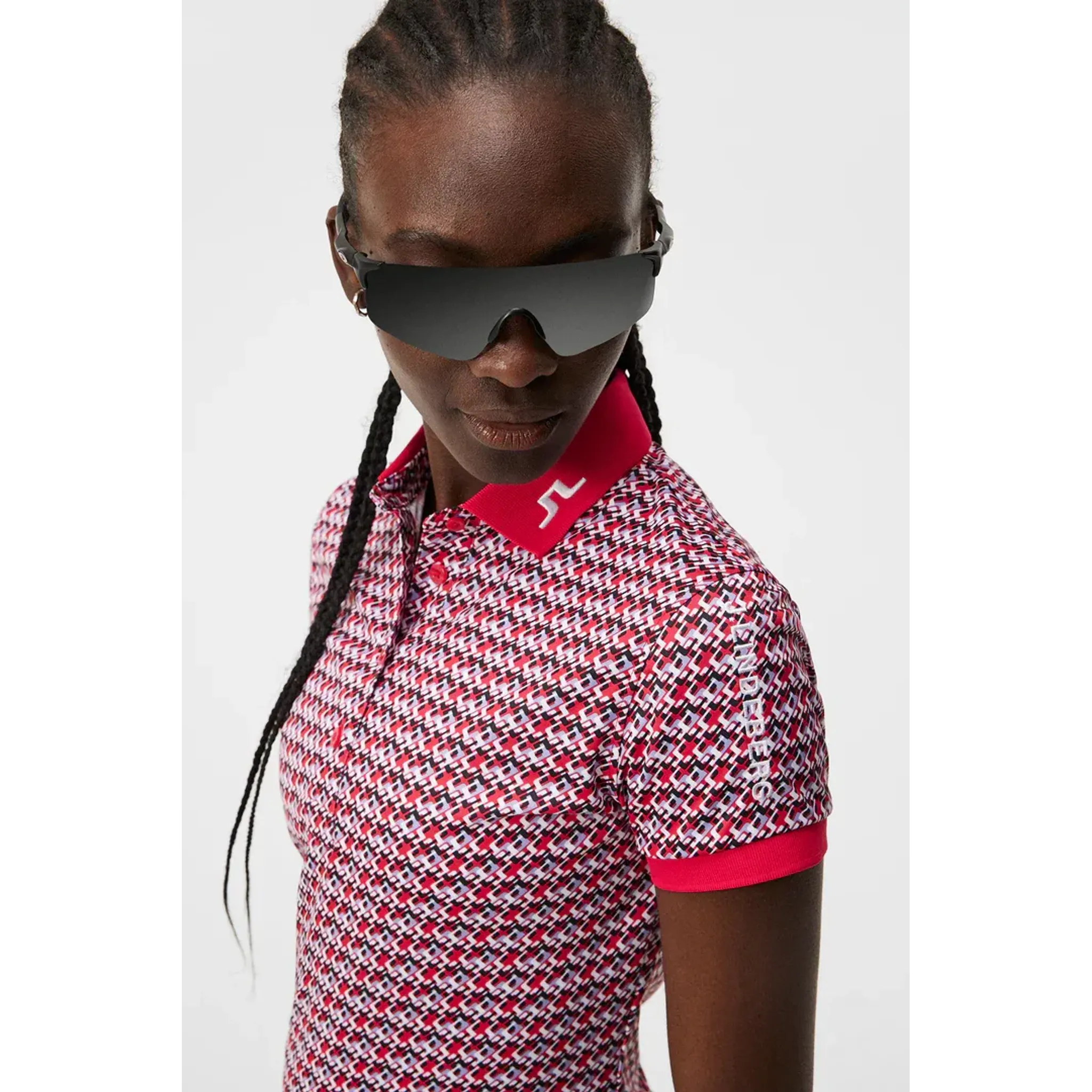 J. Lindeberg Tour Tech Print Polo Damen