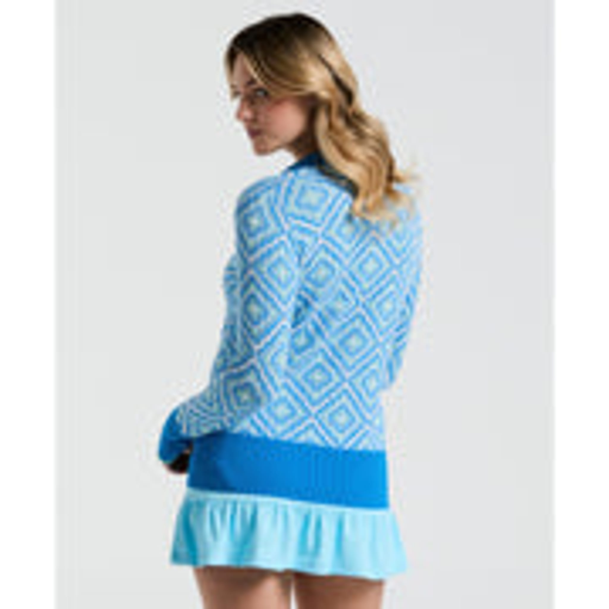 Original Penguin Lattice Jacquard Pullover Damen