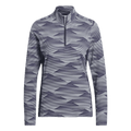 Adidas Ultimate365 Printed 1/4-Zip Mock Polo Damen