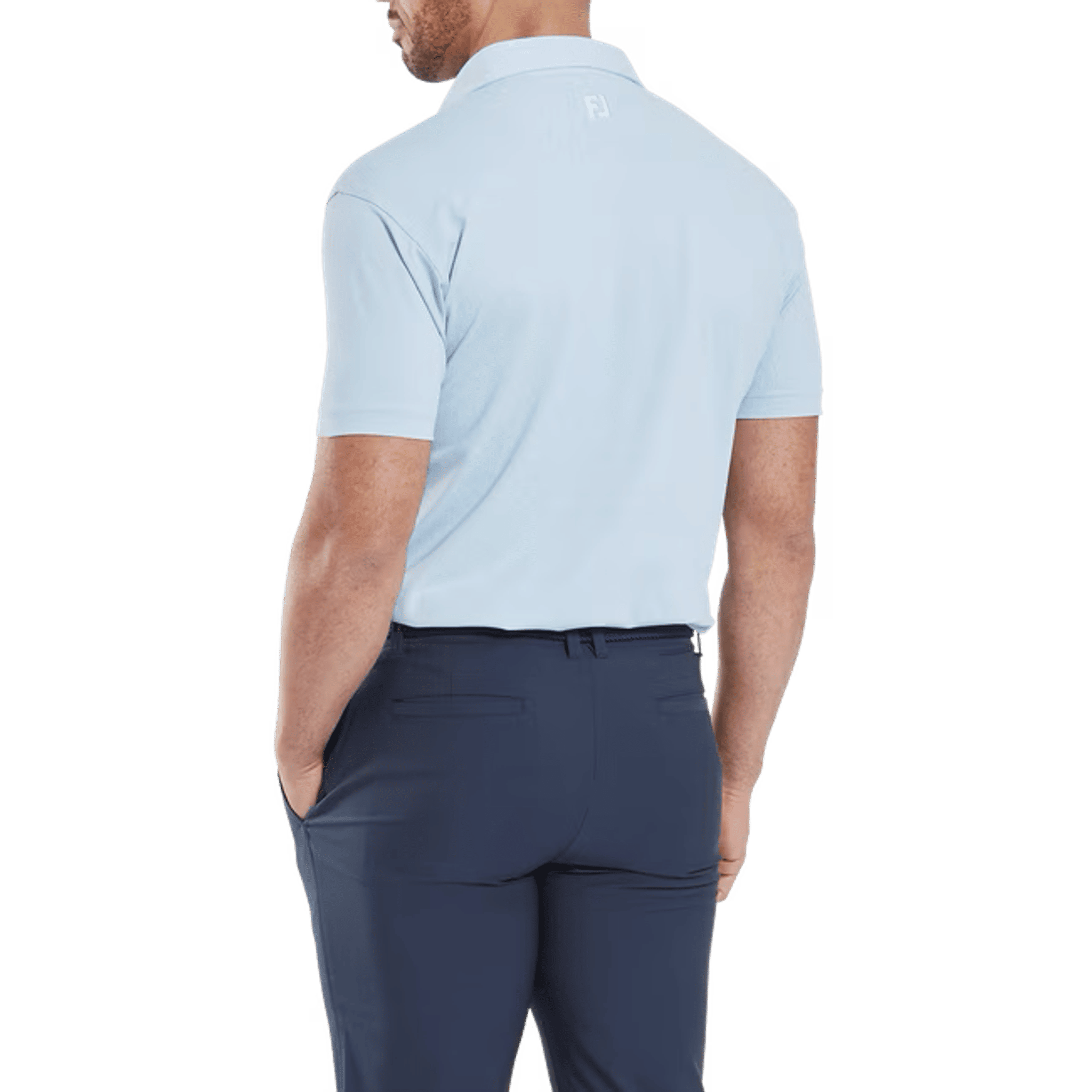 Footjoy Etched Texture Print Polo Herren