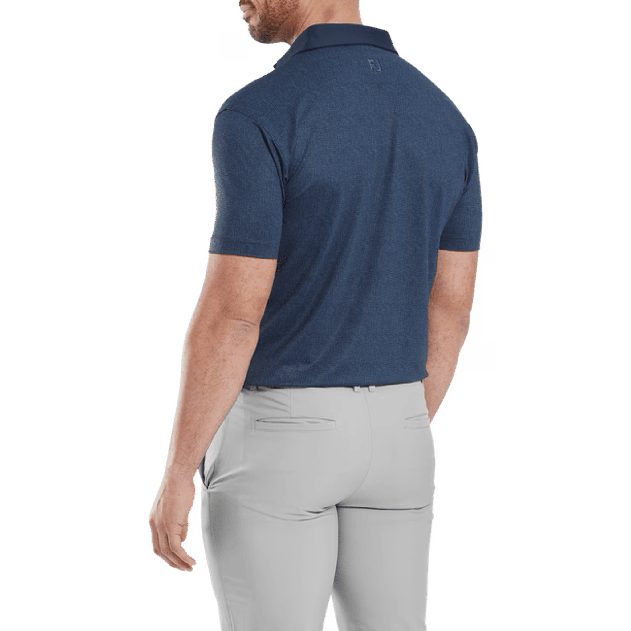 Footjoy Etched Texture Print Polo Herren
