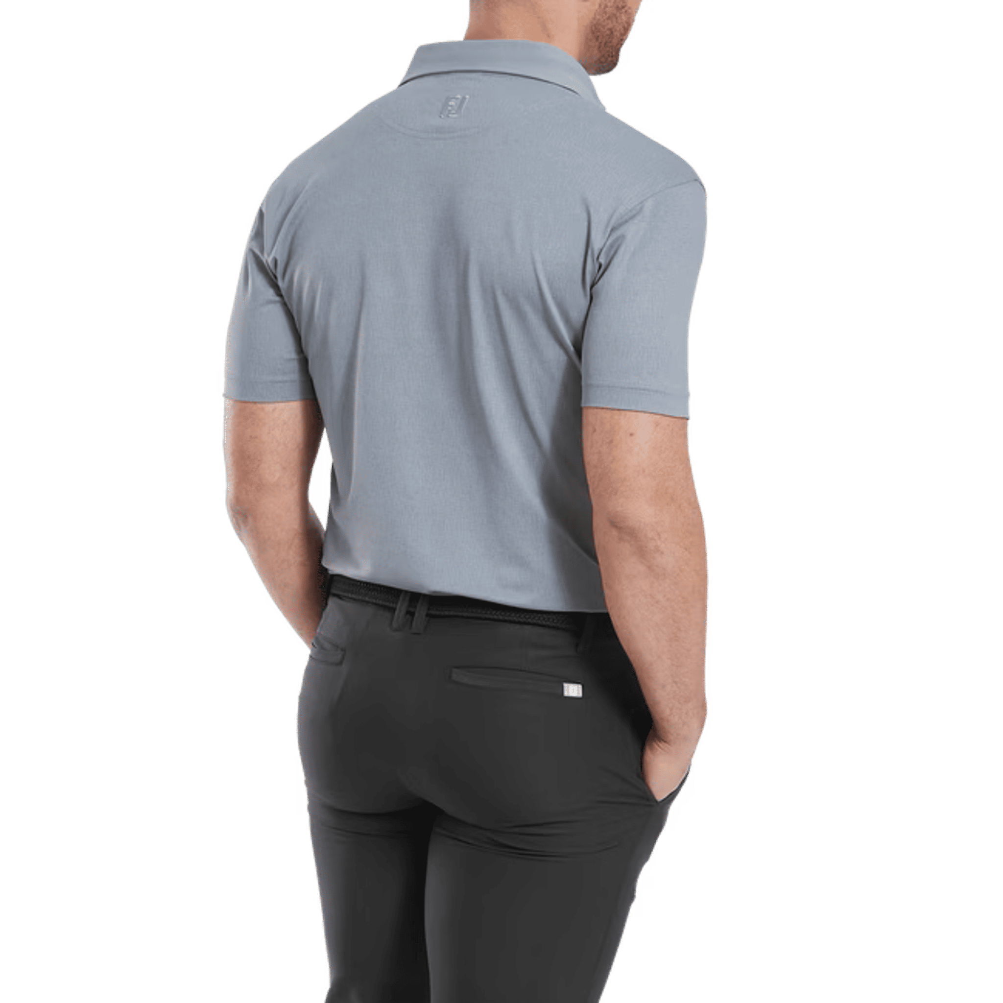 Footjoy Etched Texture Print Polo Herren