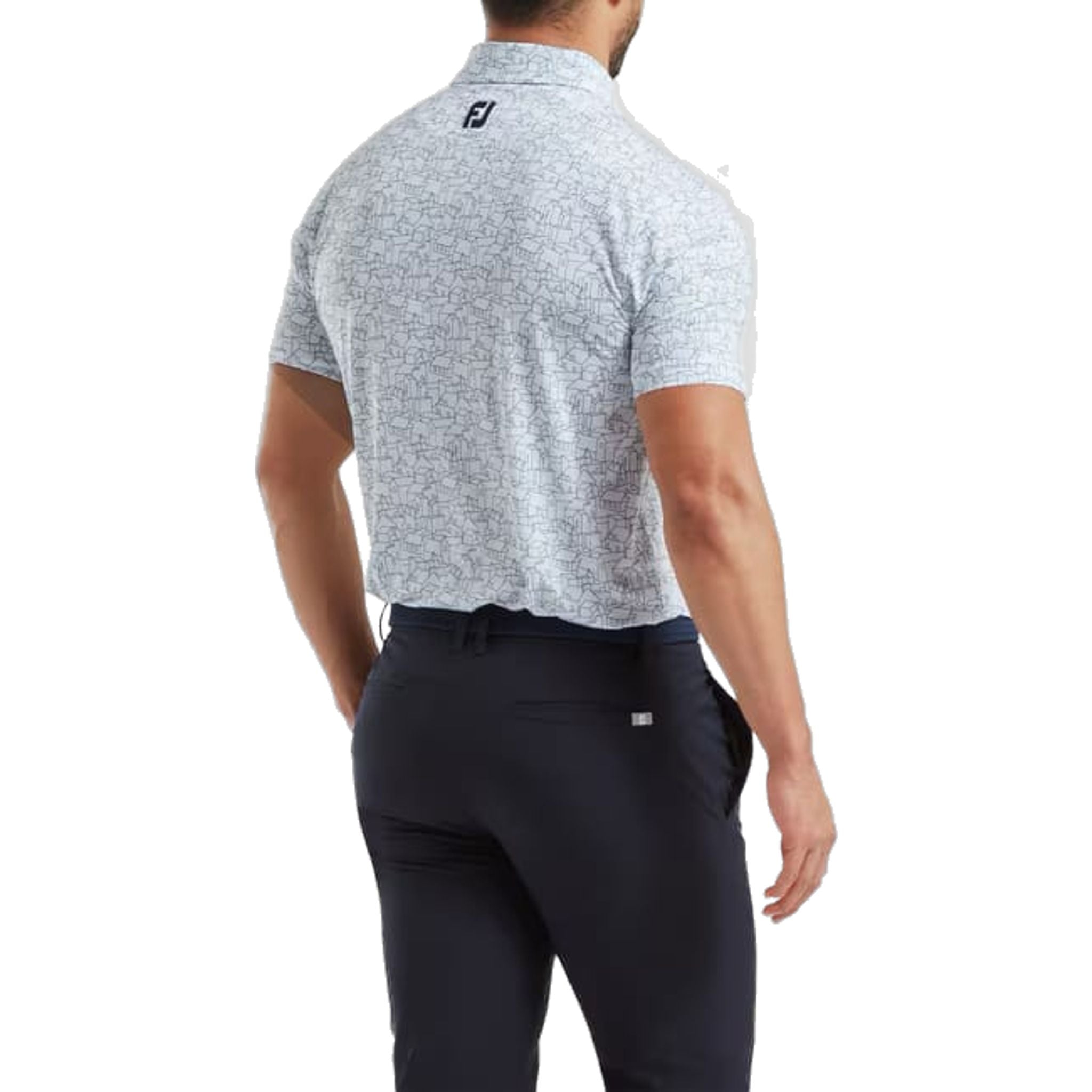 Footjoy Scottish Town Print Polo Herren