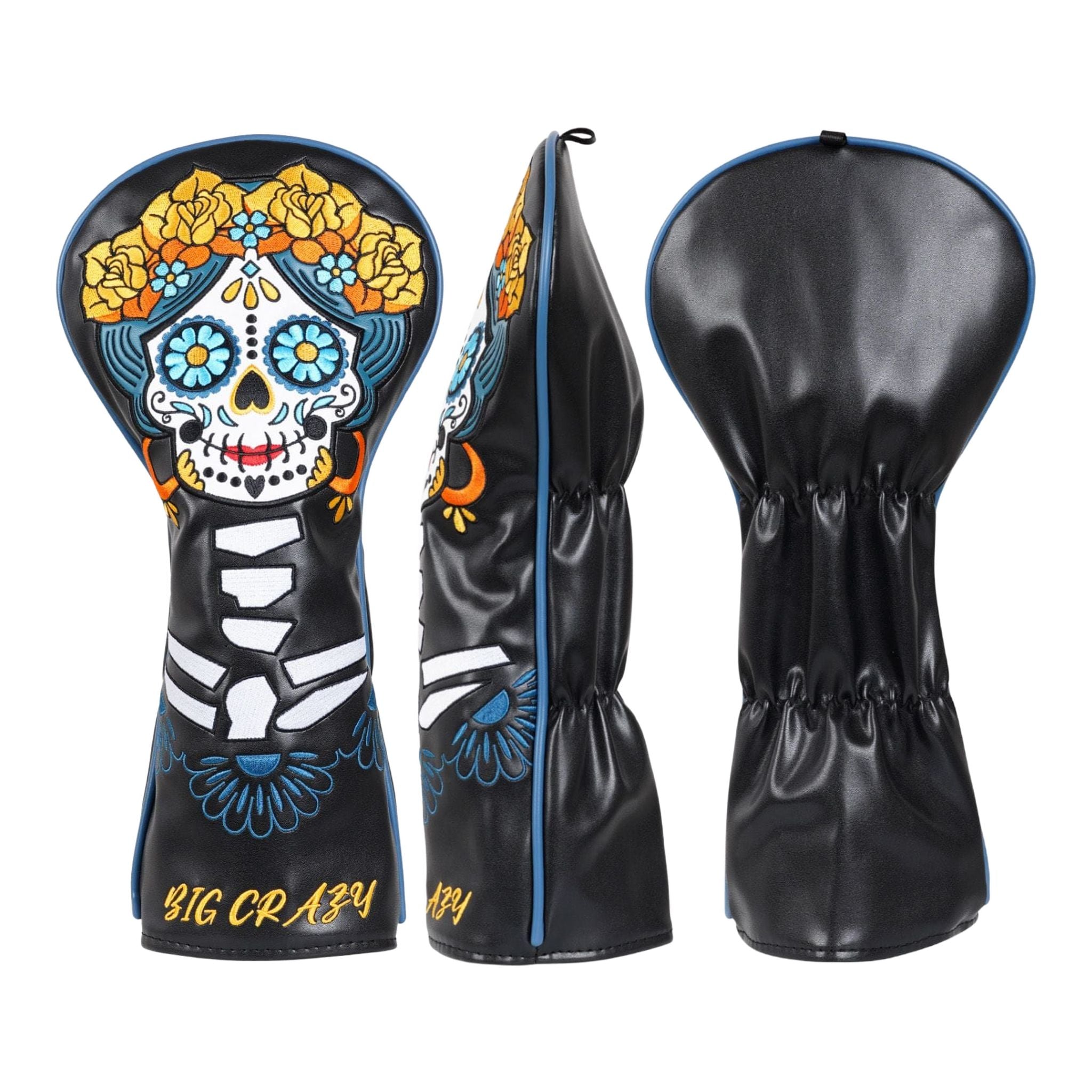 Emroydered Headcovers Dia De Los Muertos Driver Headcover